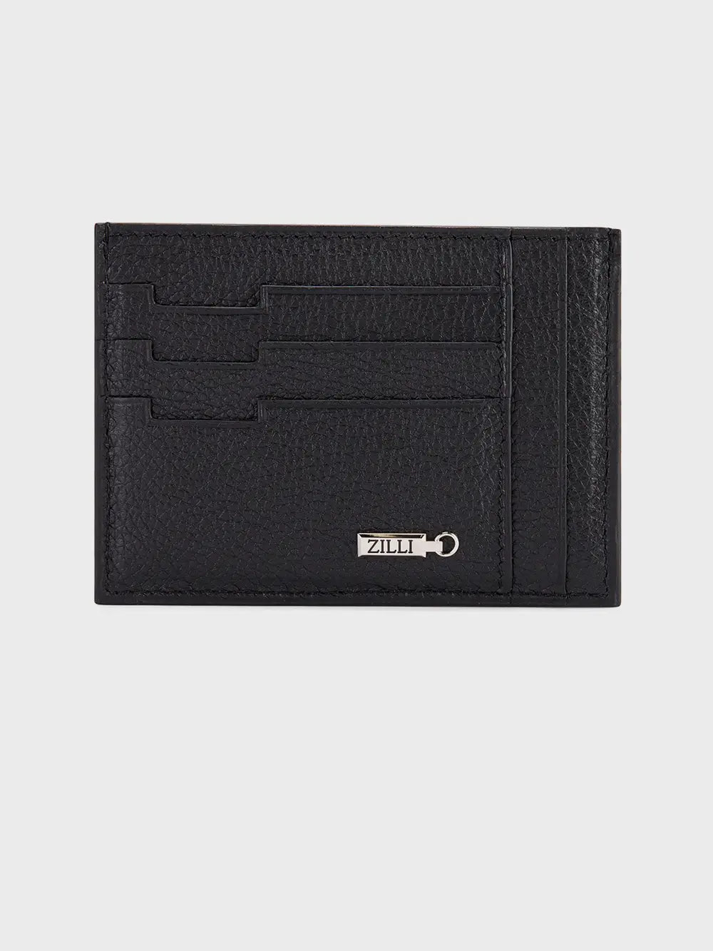 Grained Calfskin Credit Card Holder