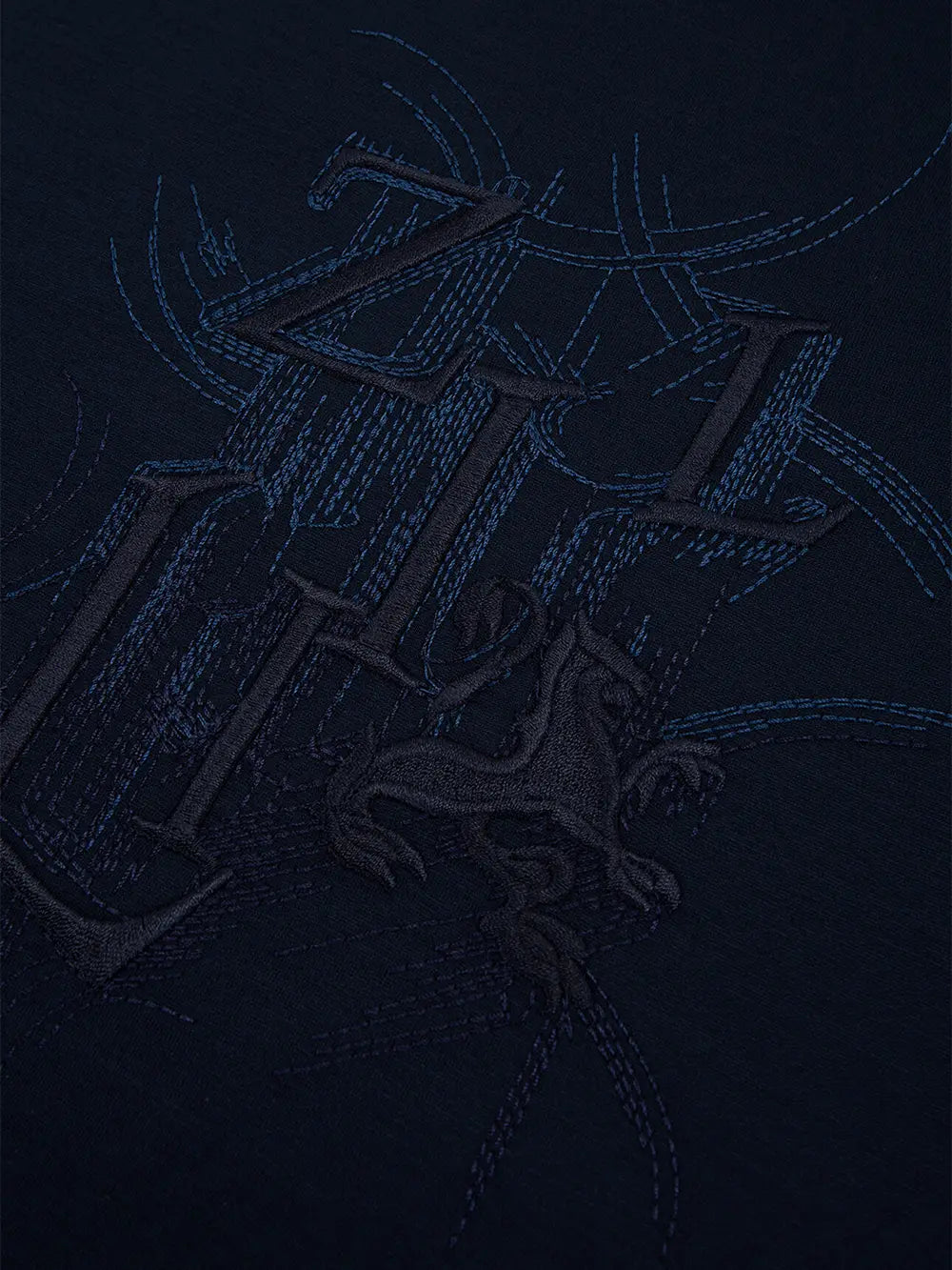 T-shirt with Zilli Art Embroidery