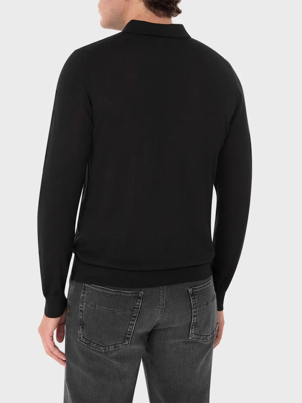 Long Sleeve Zipped Polo