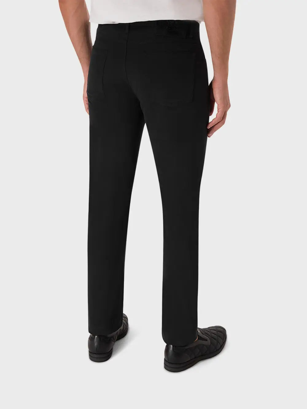 Slim Jeans with Calf Suede Patch