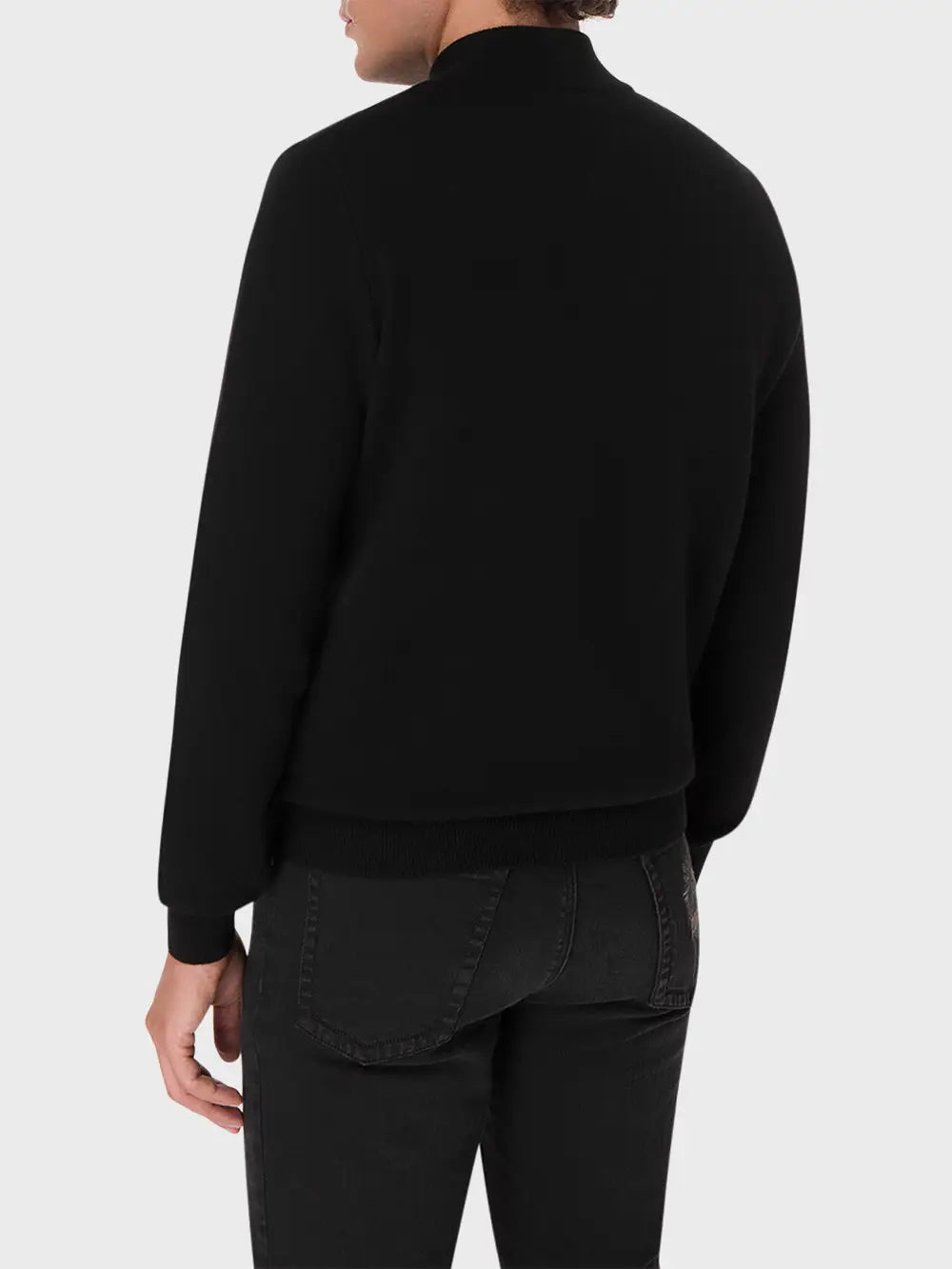 Wool and Cashmere Sweater with Triple Griffon Embroidery