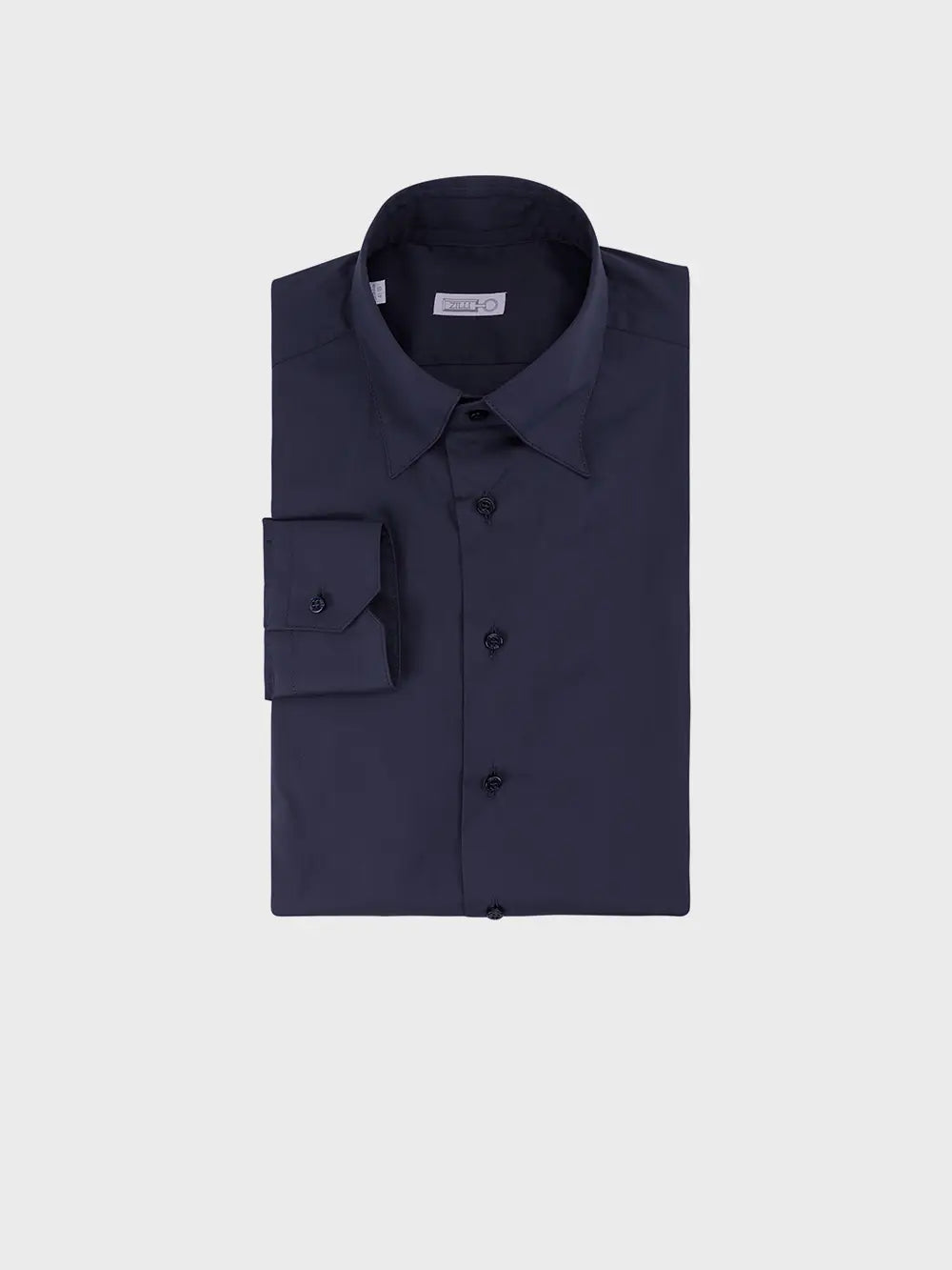 Classic Cotton Blend Shirt with Unique American-Style Collar