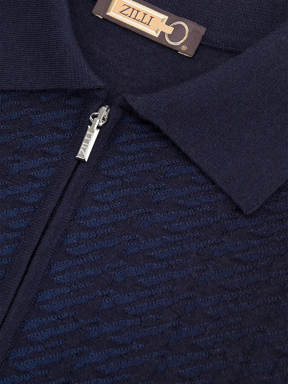Long Sleeve Zipped Polo