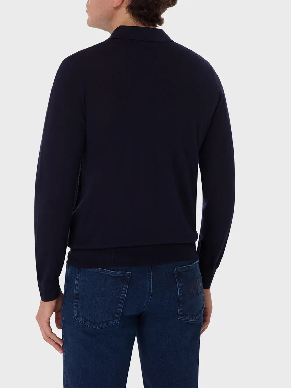 Long Sleeve Zipped Polo
