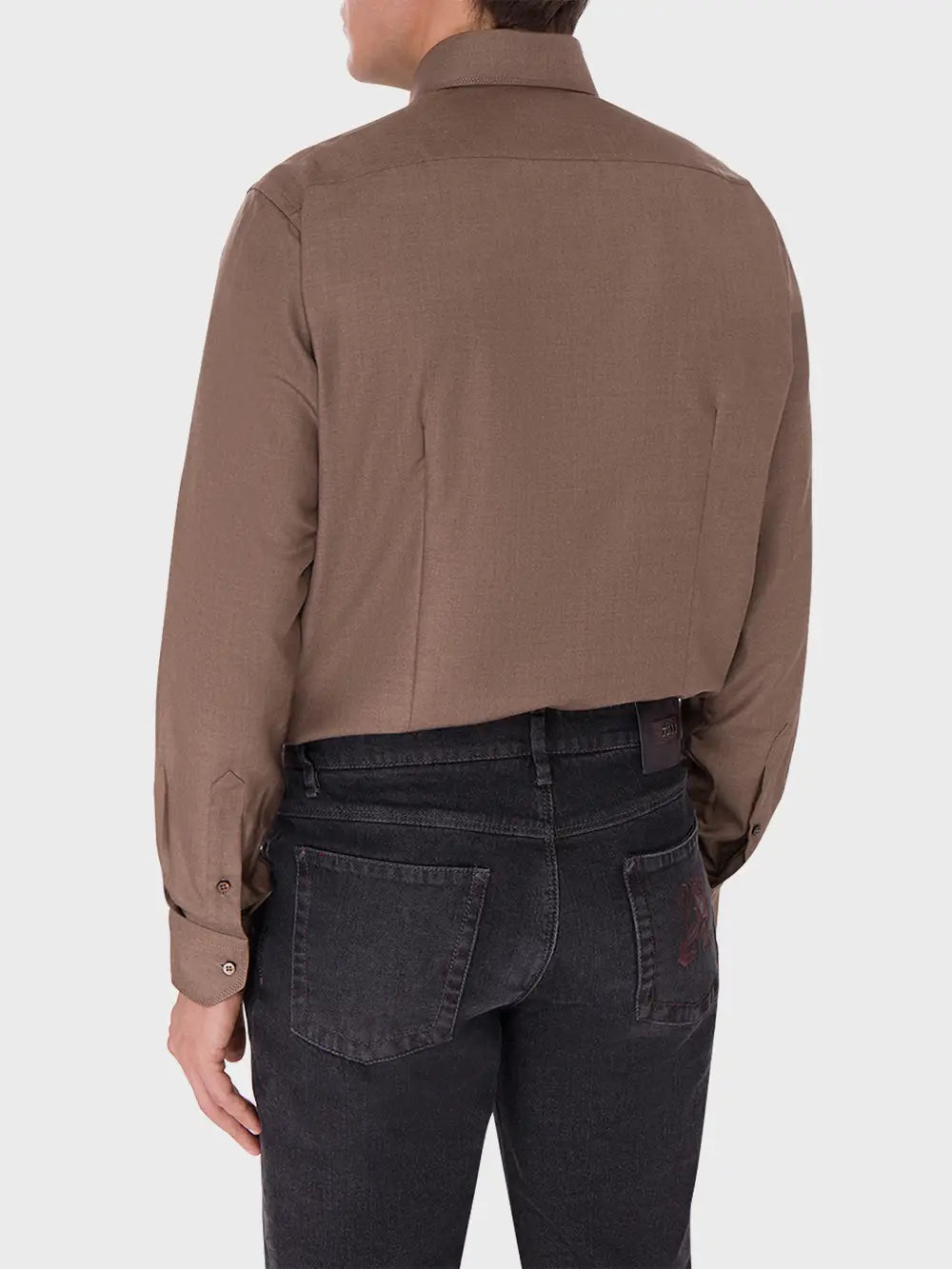 Timeless Long-Sleeve Shirt in Cashmere and Silk