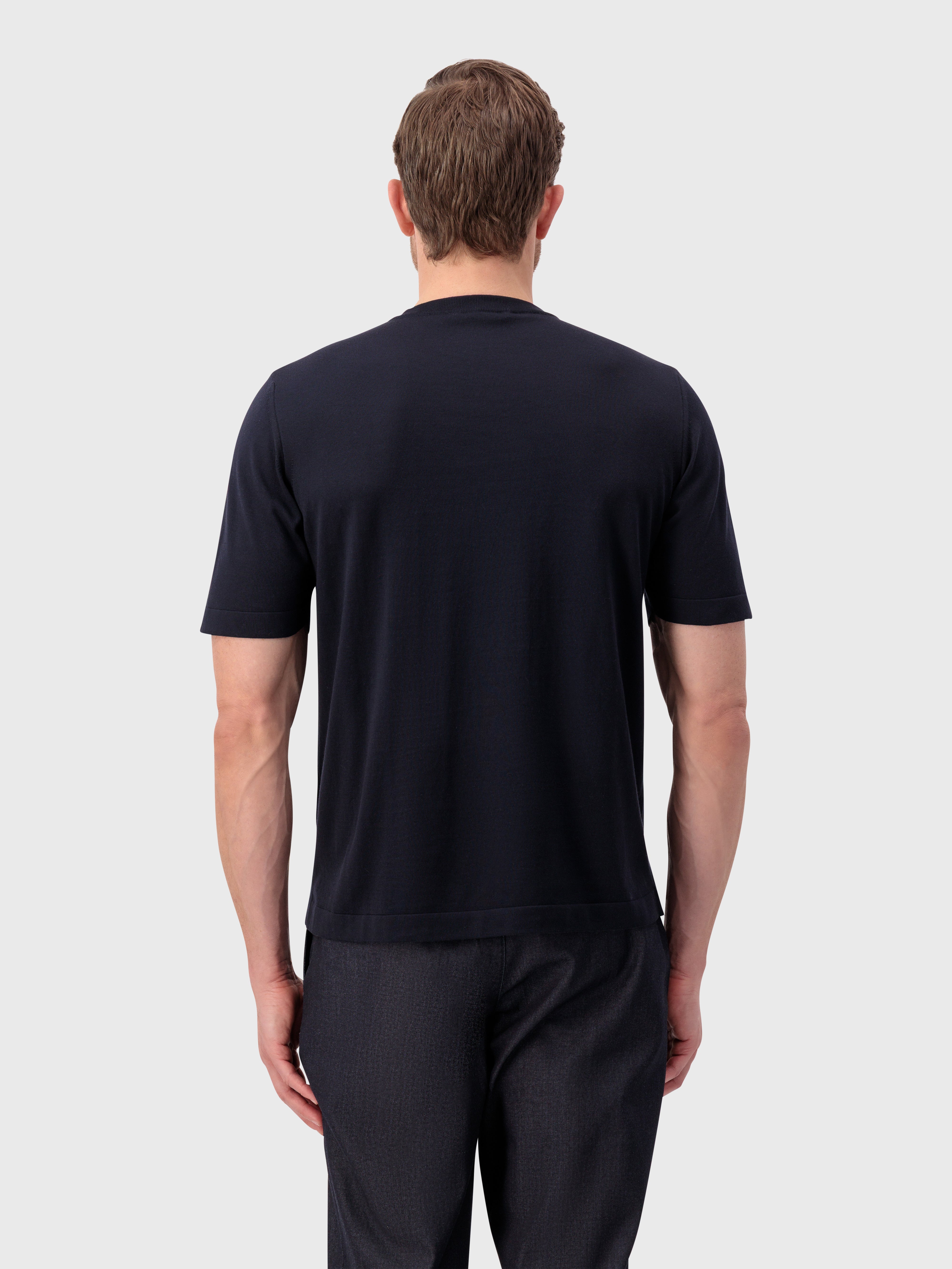 ZILLI Embroidery Cotton Shirt - Blue Navy