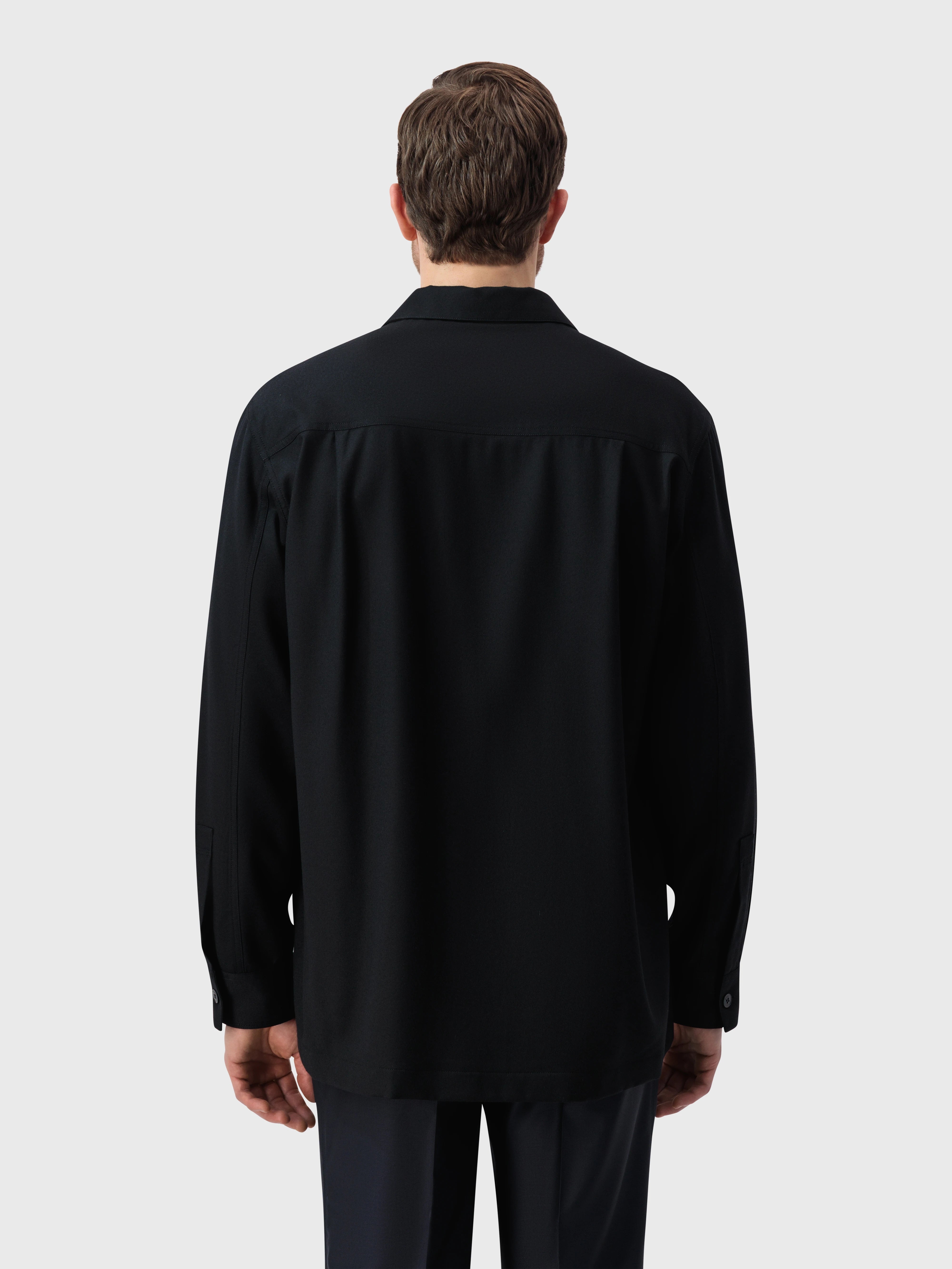 Pocket Subtly Boxy Shirt - Black