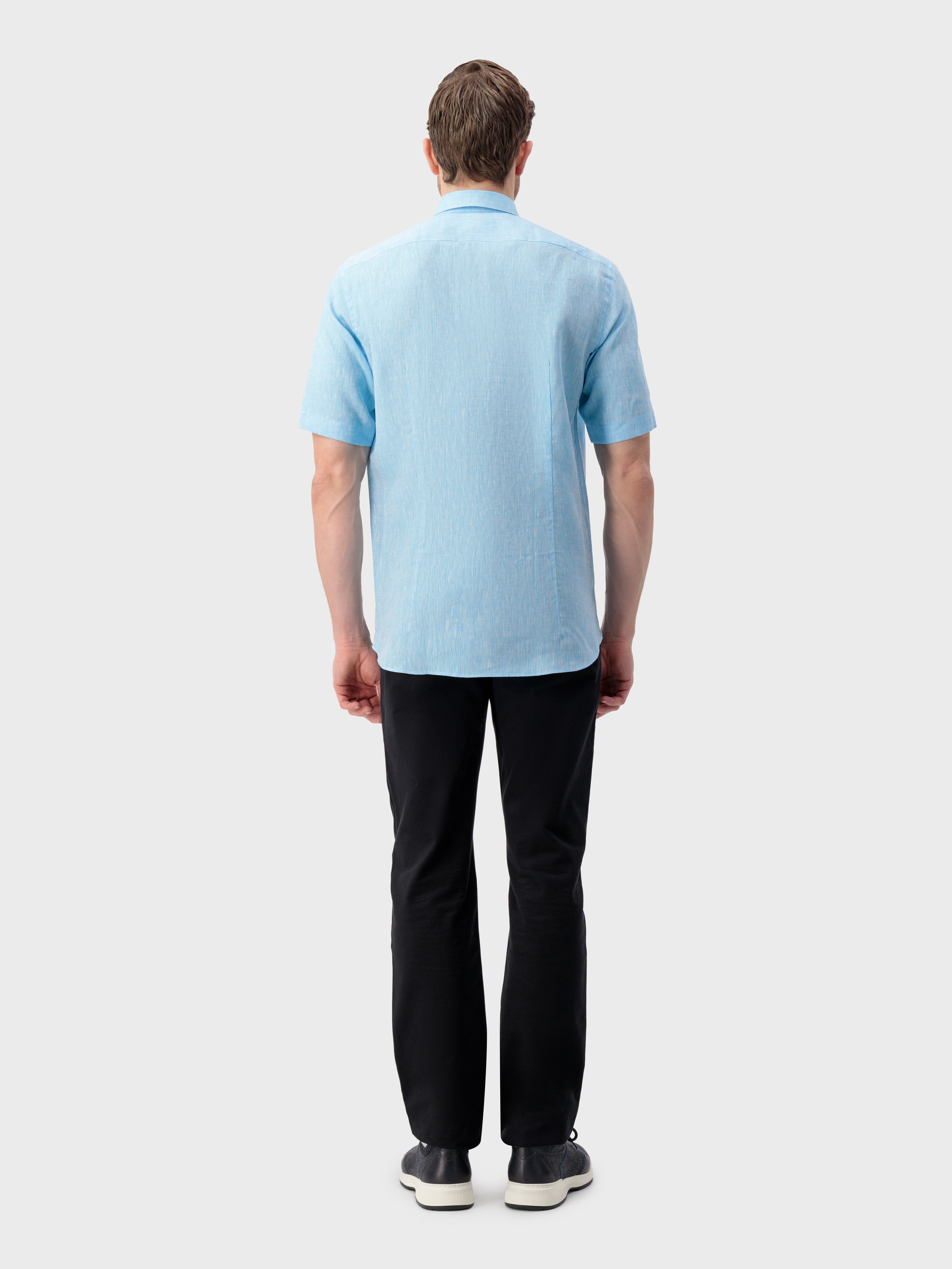 Linen Shirt - Peacock