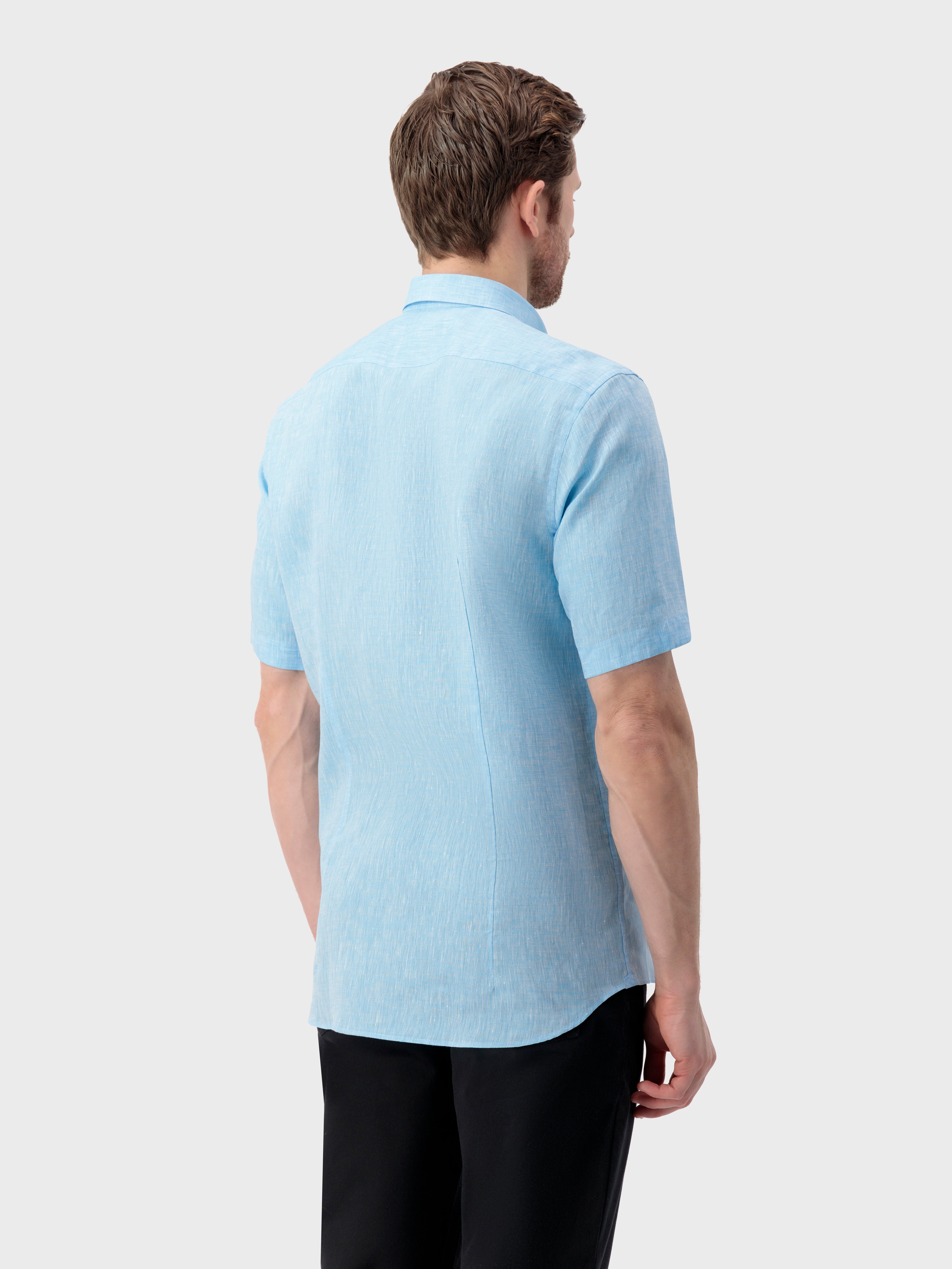 Linen Shirt - Peacock