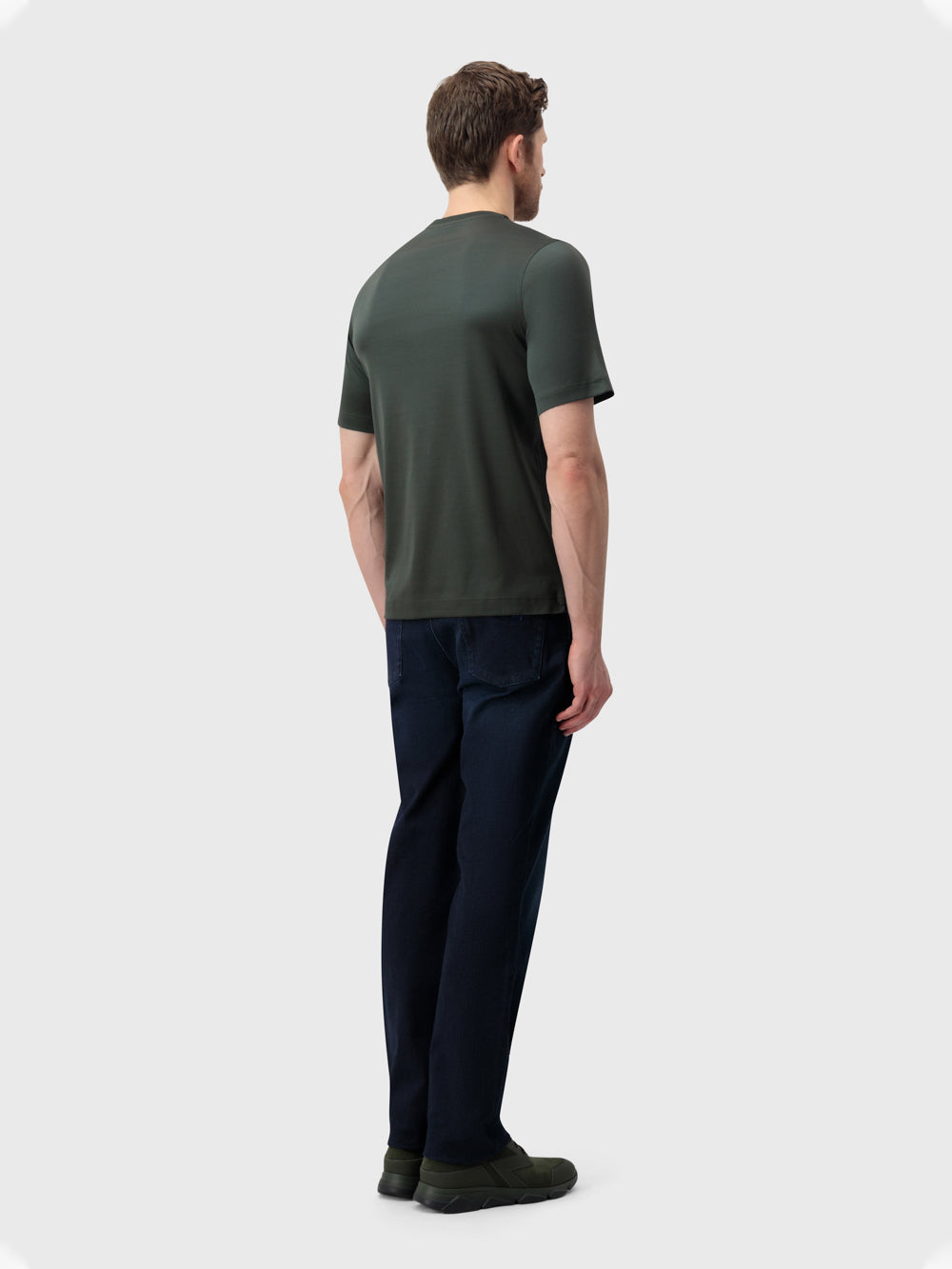 ZILLI Patchwork T-Shirt - Dark Sage