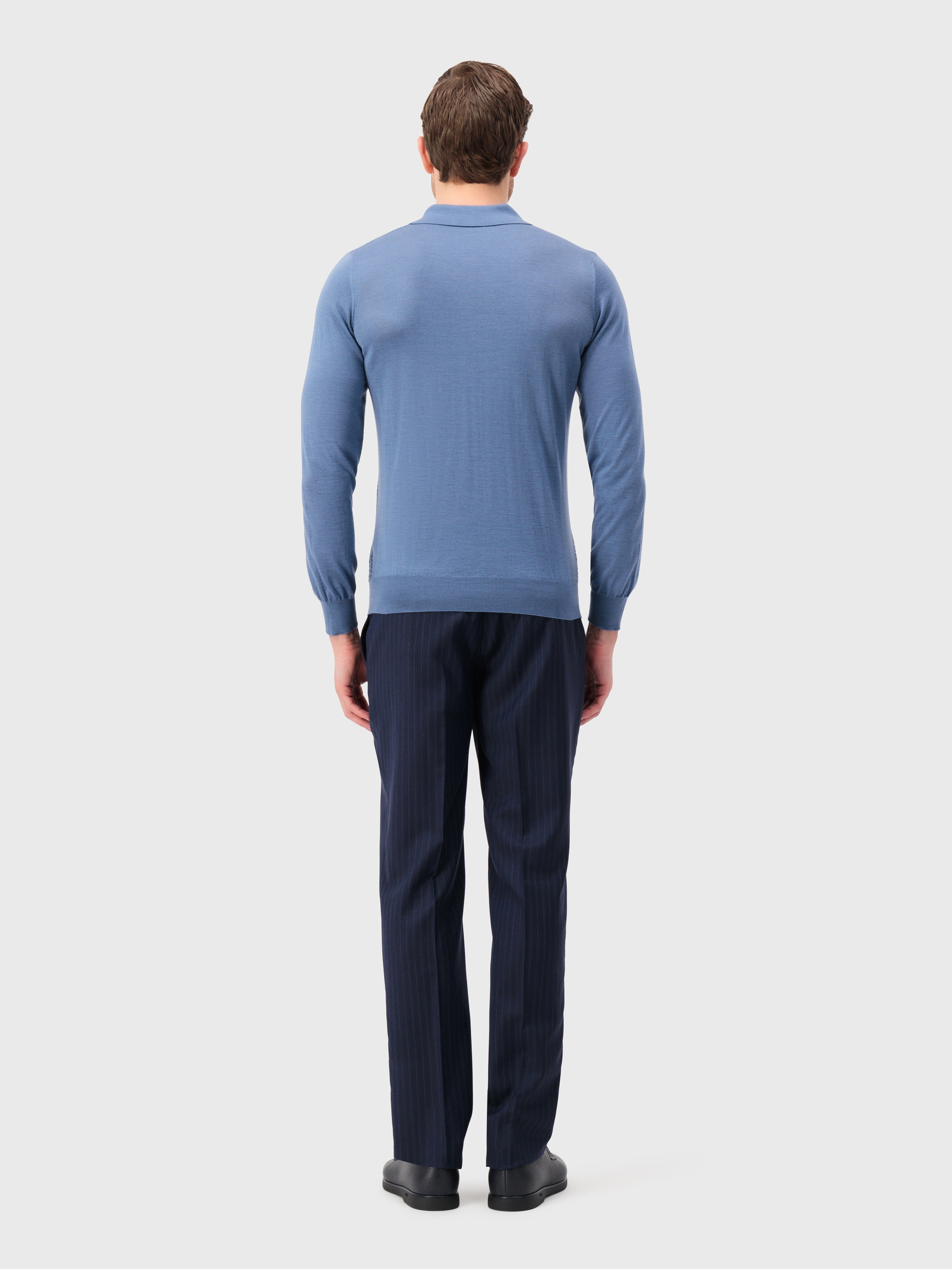 Трикотажное поло на молнии из кашемира и шелка Smoke Avio