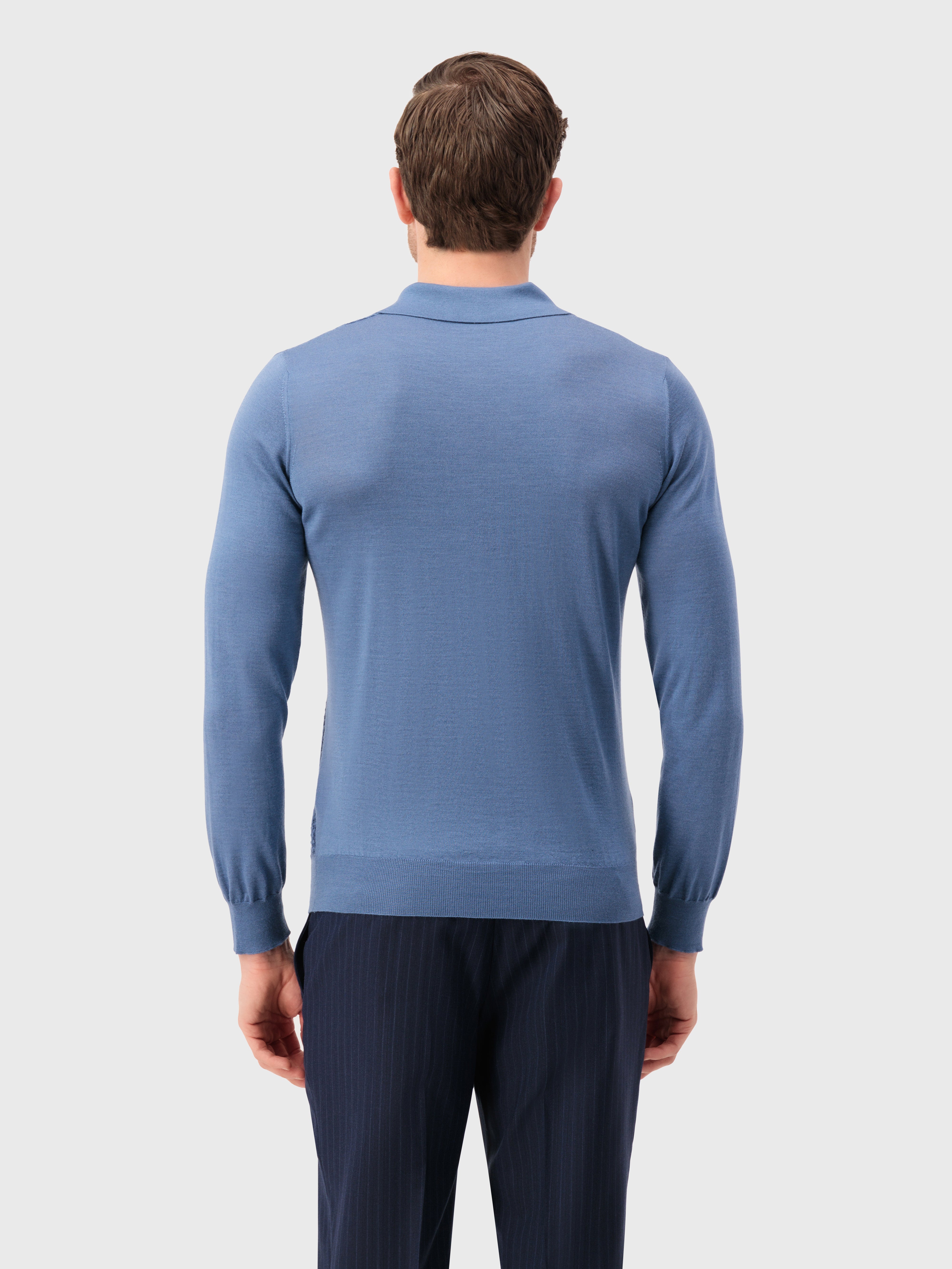 Трикотажное поло на молнии из кашемира и шелка Smoke Avio