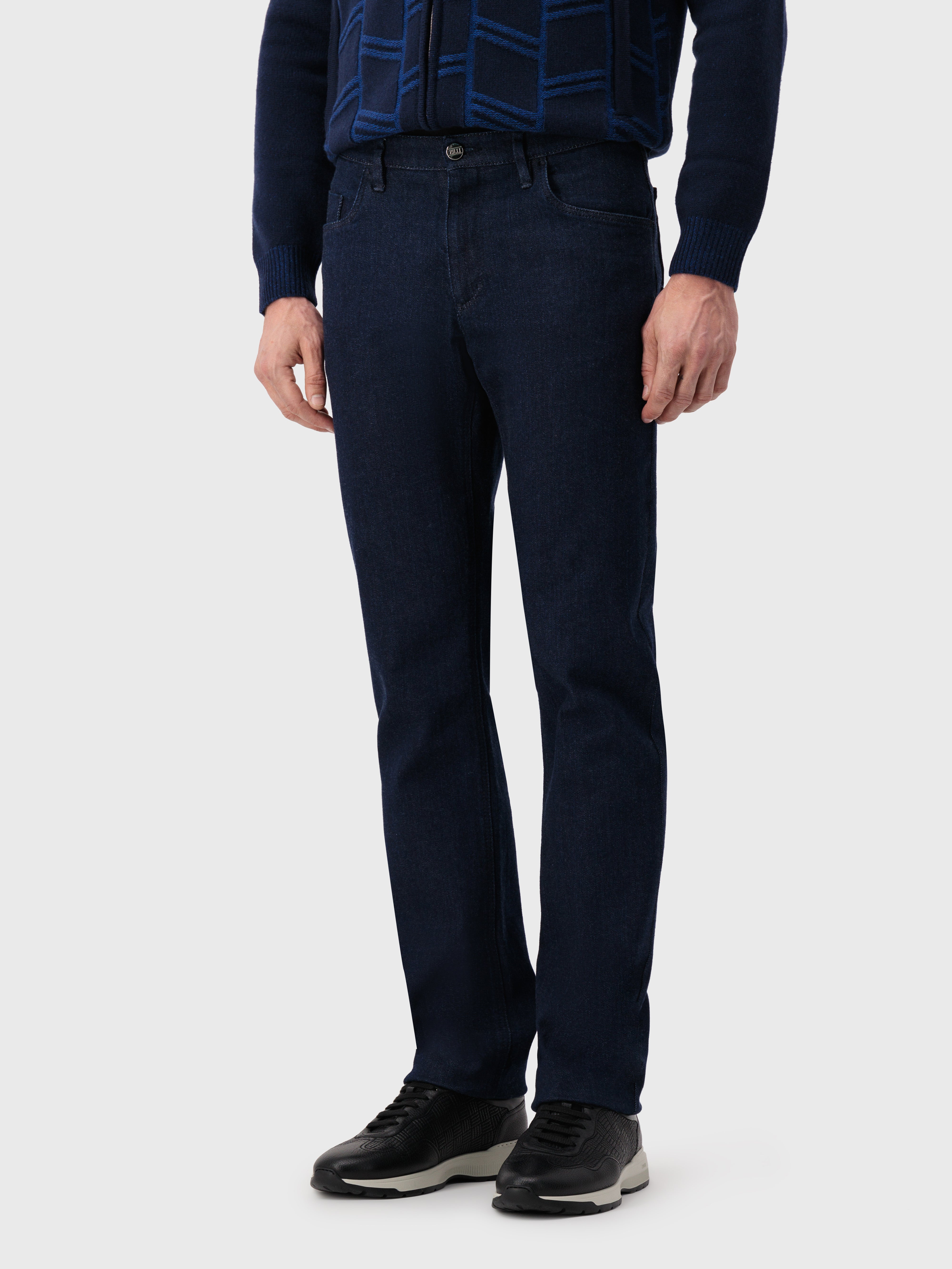 Cotton Jeans Blue Navy