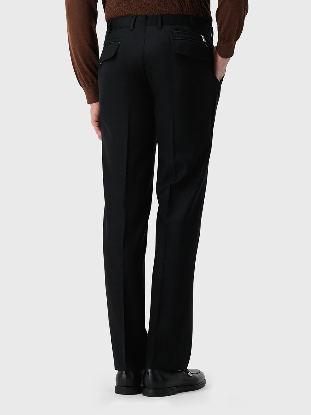 Wool Formal Trousers - Black