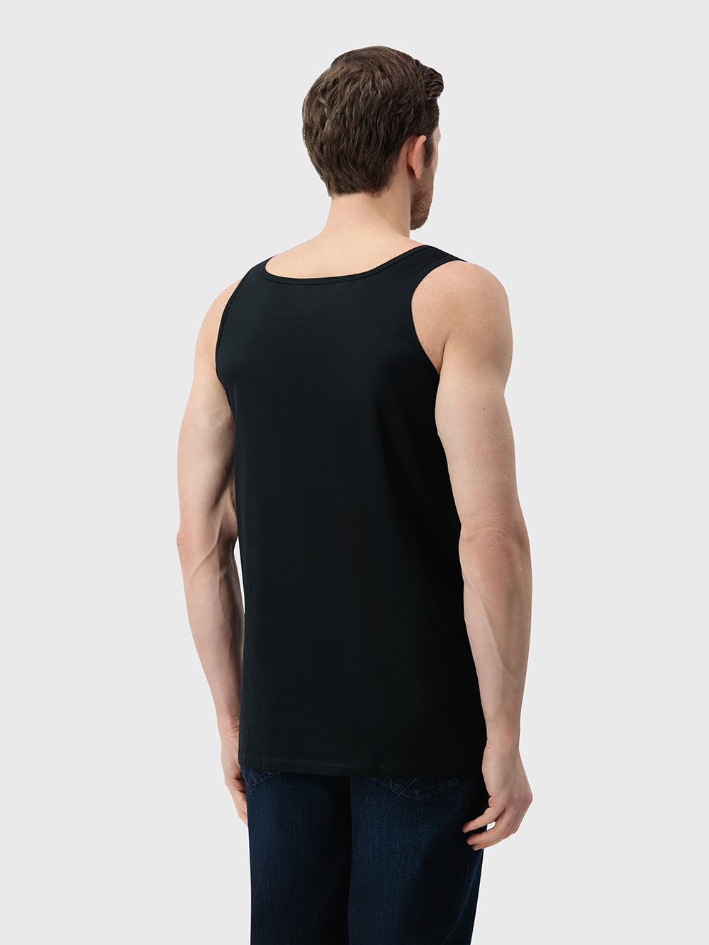 Pure Cotton Essential Tank Top - Black