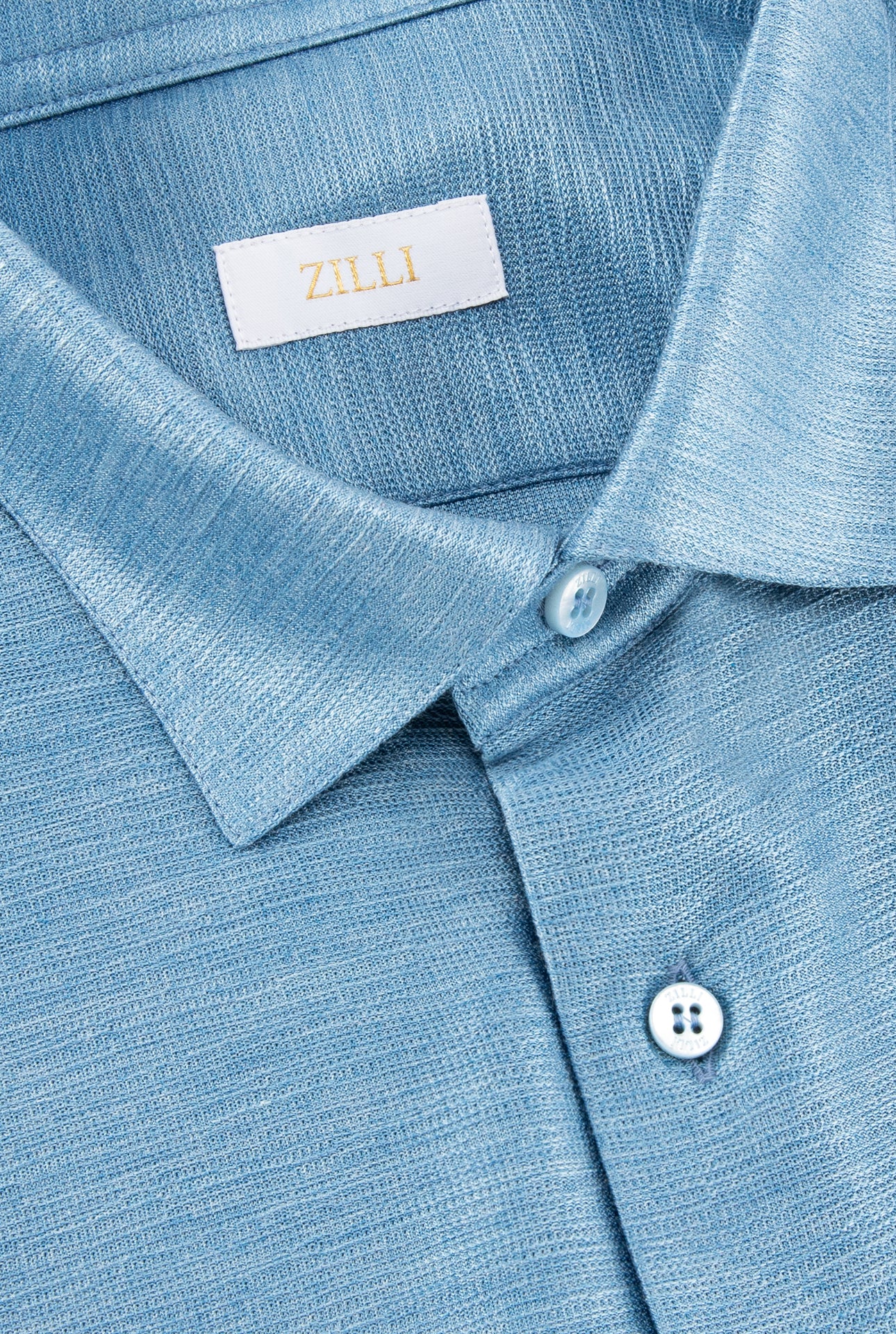 Шелковая рубашка с длинным рукавом