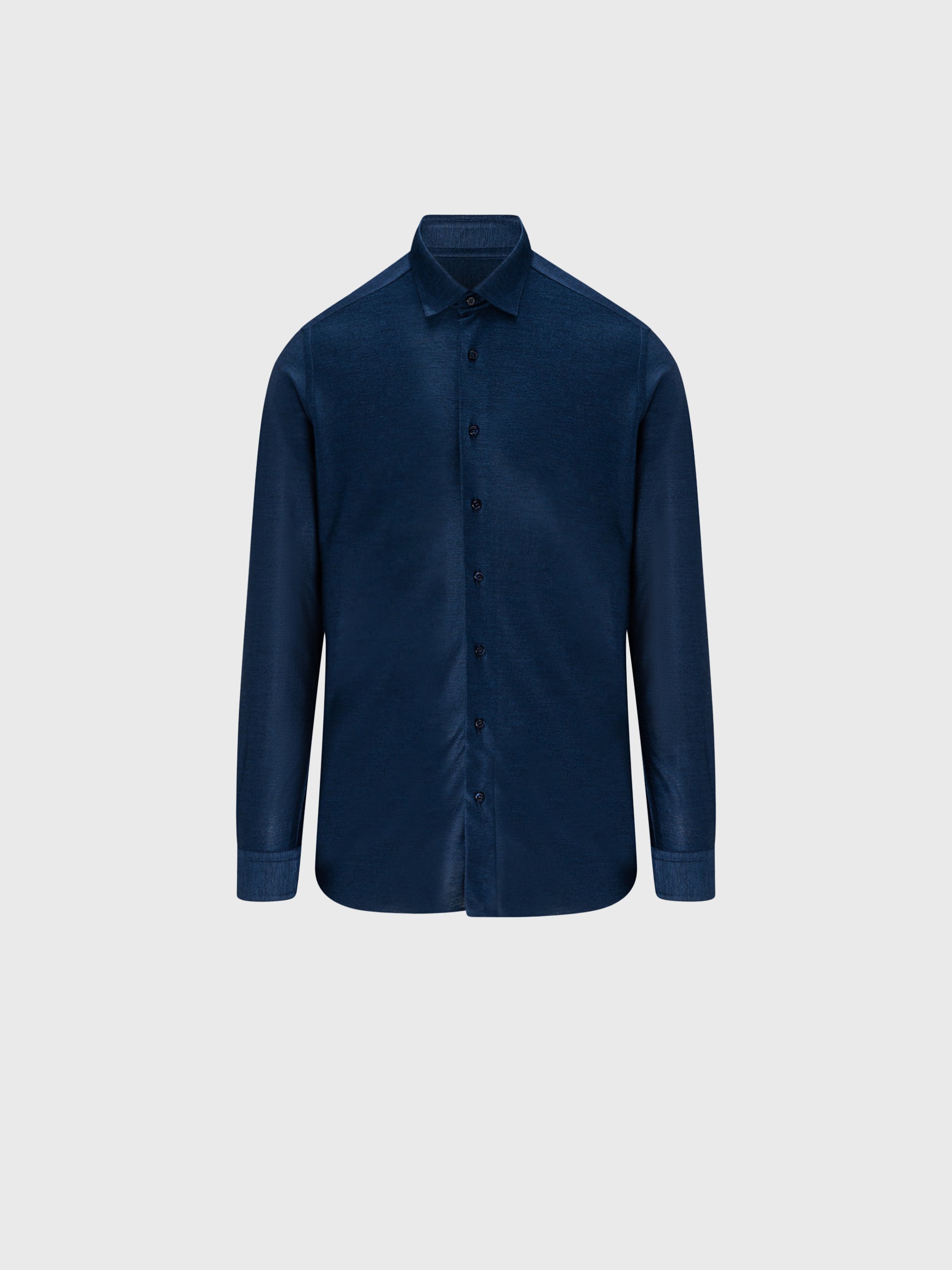 Шелковая рубашка с длинным рукавом