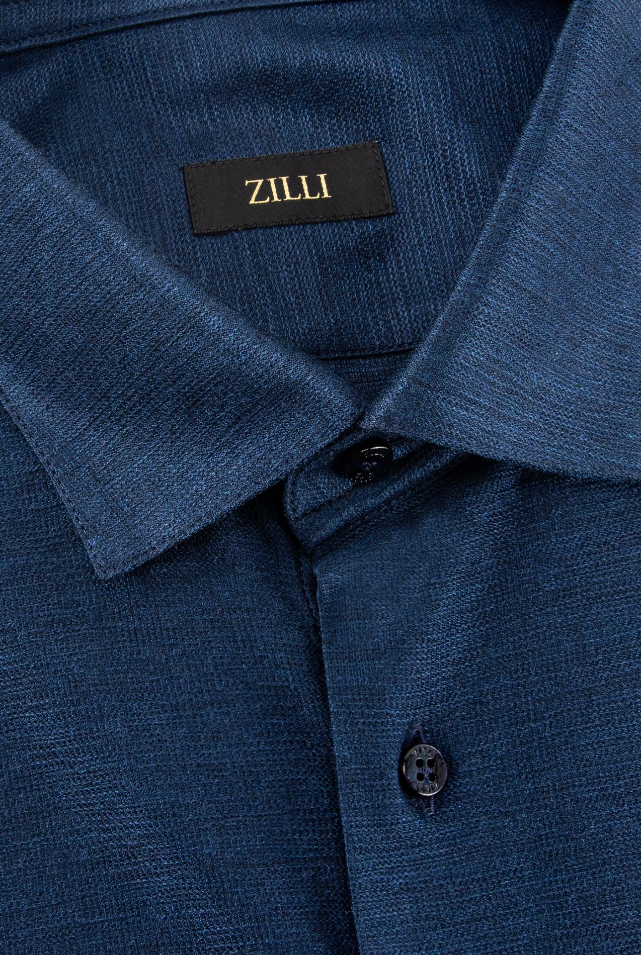 Шелковая рубашка с длинным рукавом