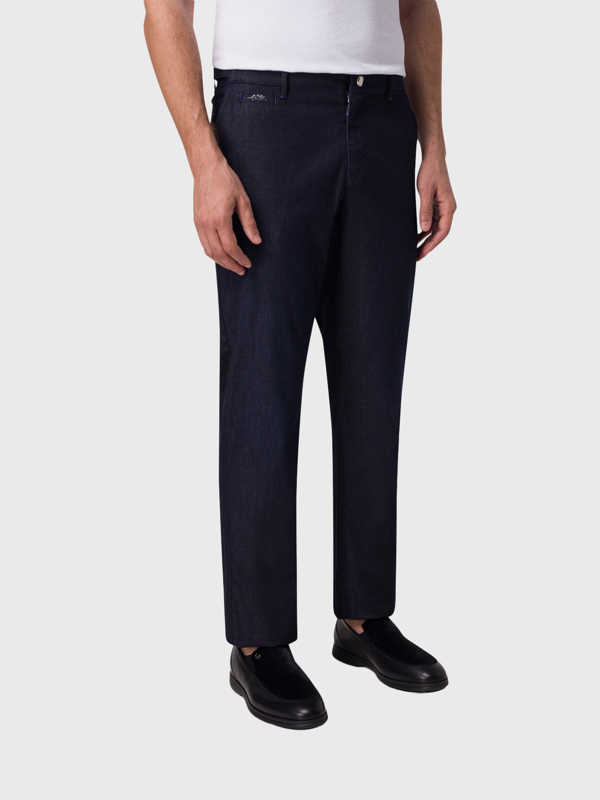 Полуэластичные брюки зауженного кроя с вышивкой Zilli Poem