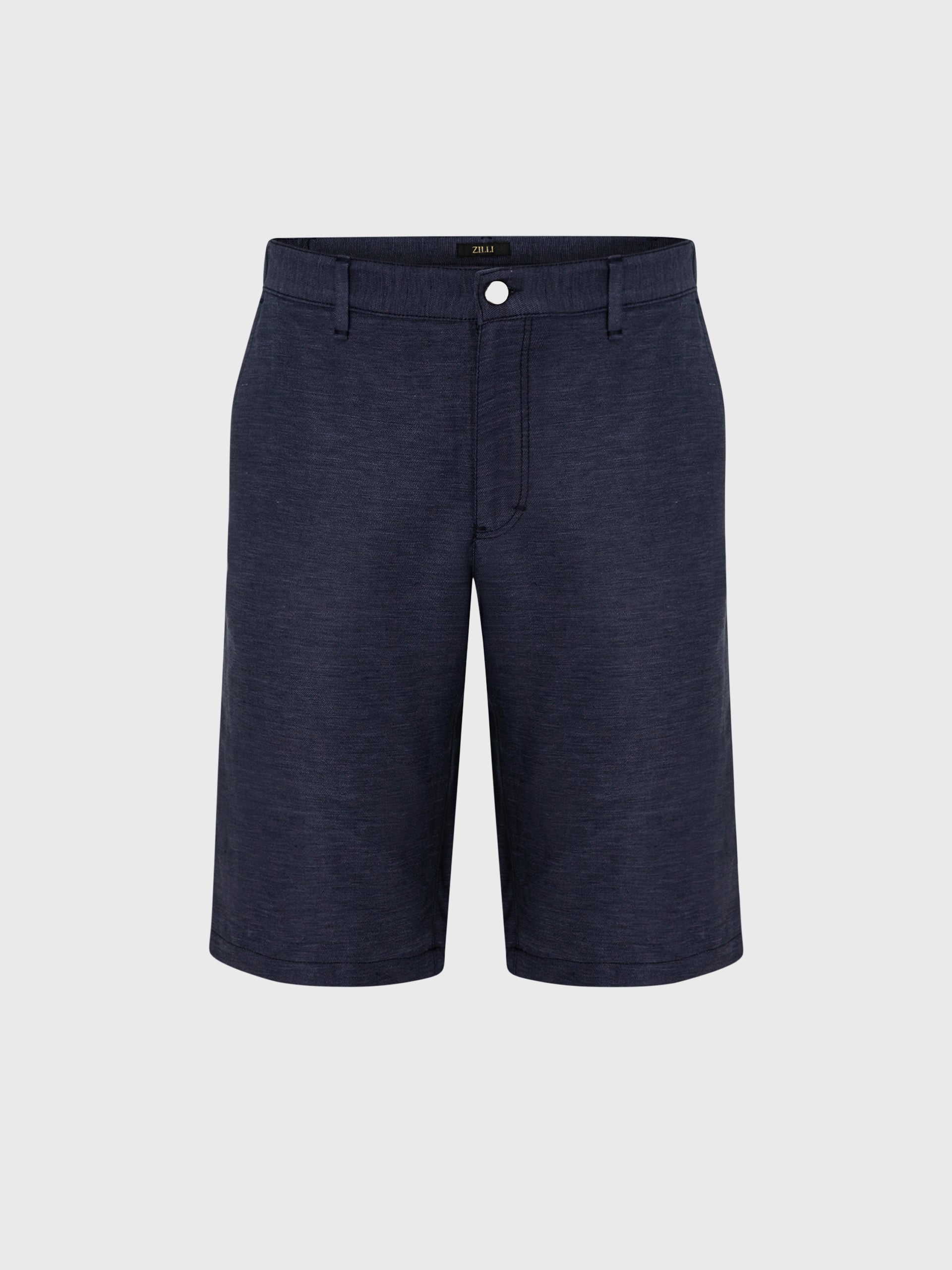 Linen and Silk Slim Fit Shorts