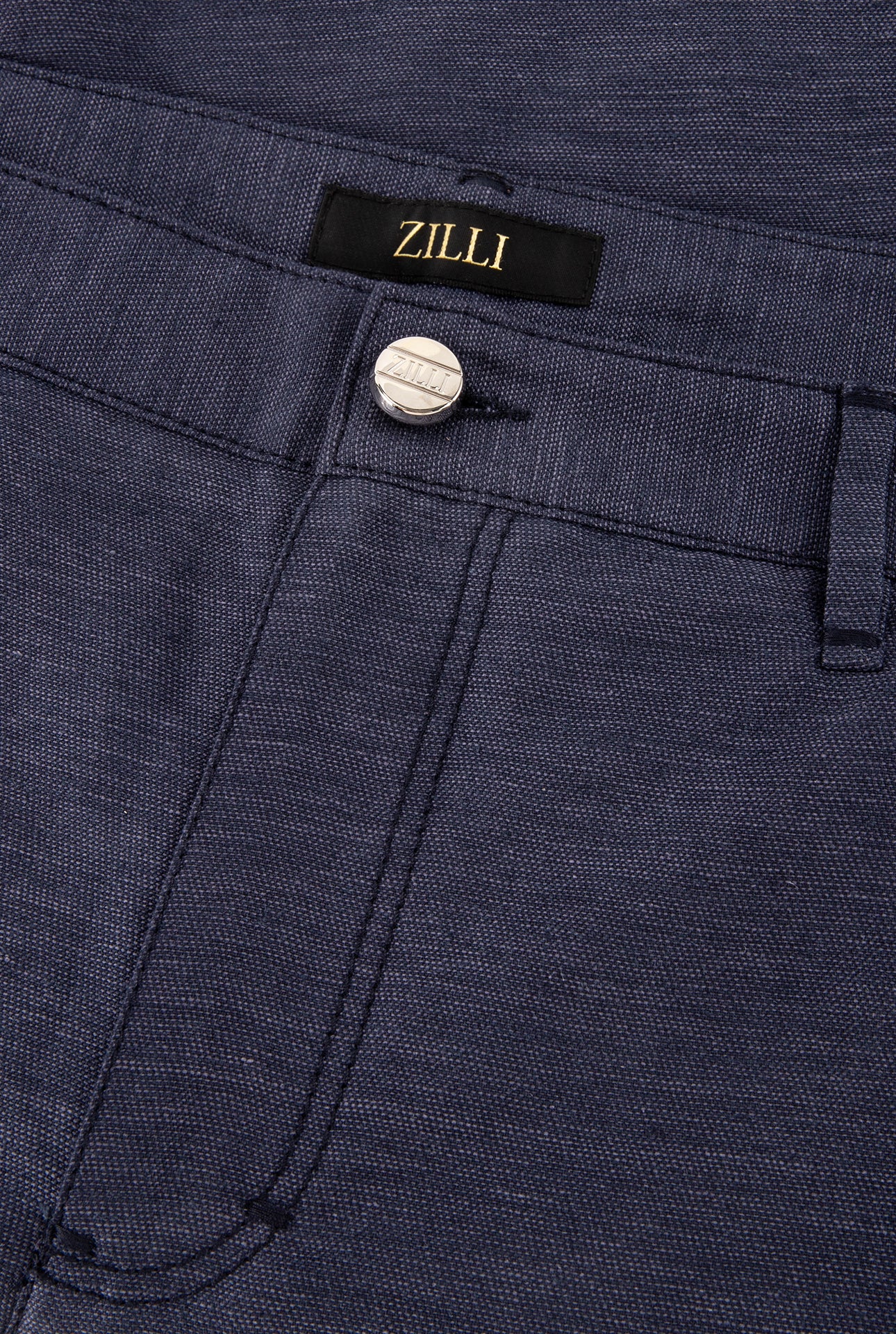 Linen and Silk Slim Fit Shorts