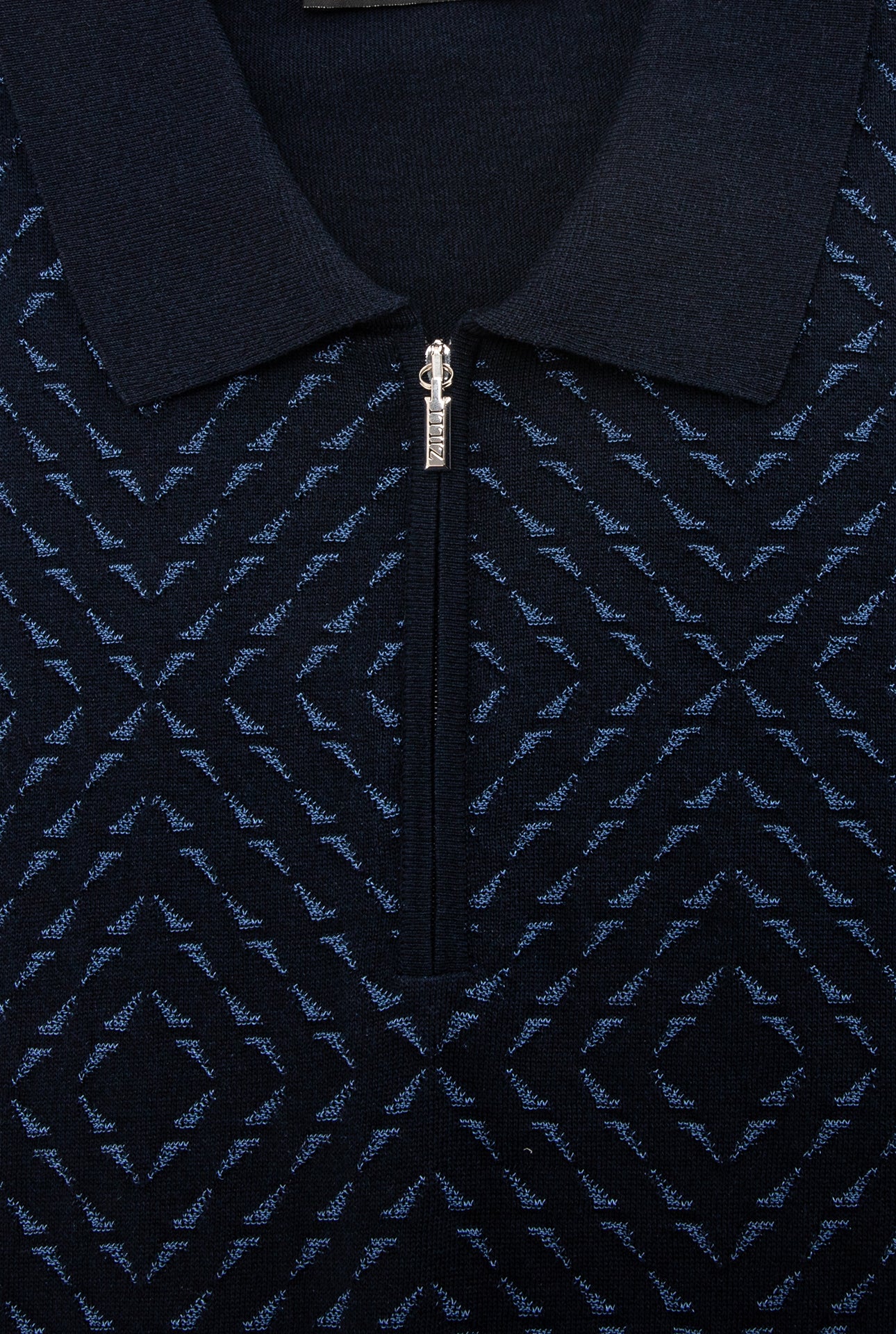 Поло на молнии с короткими рукавами