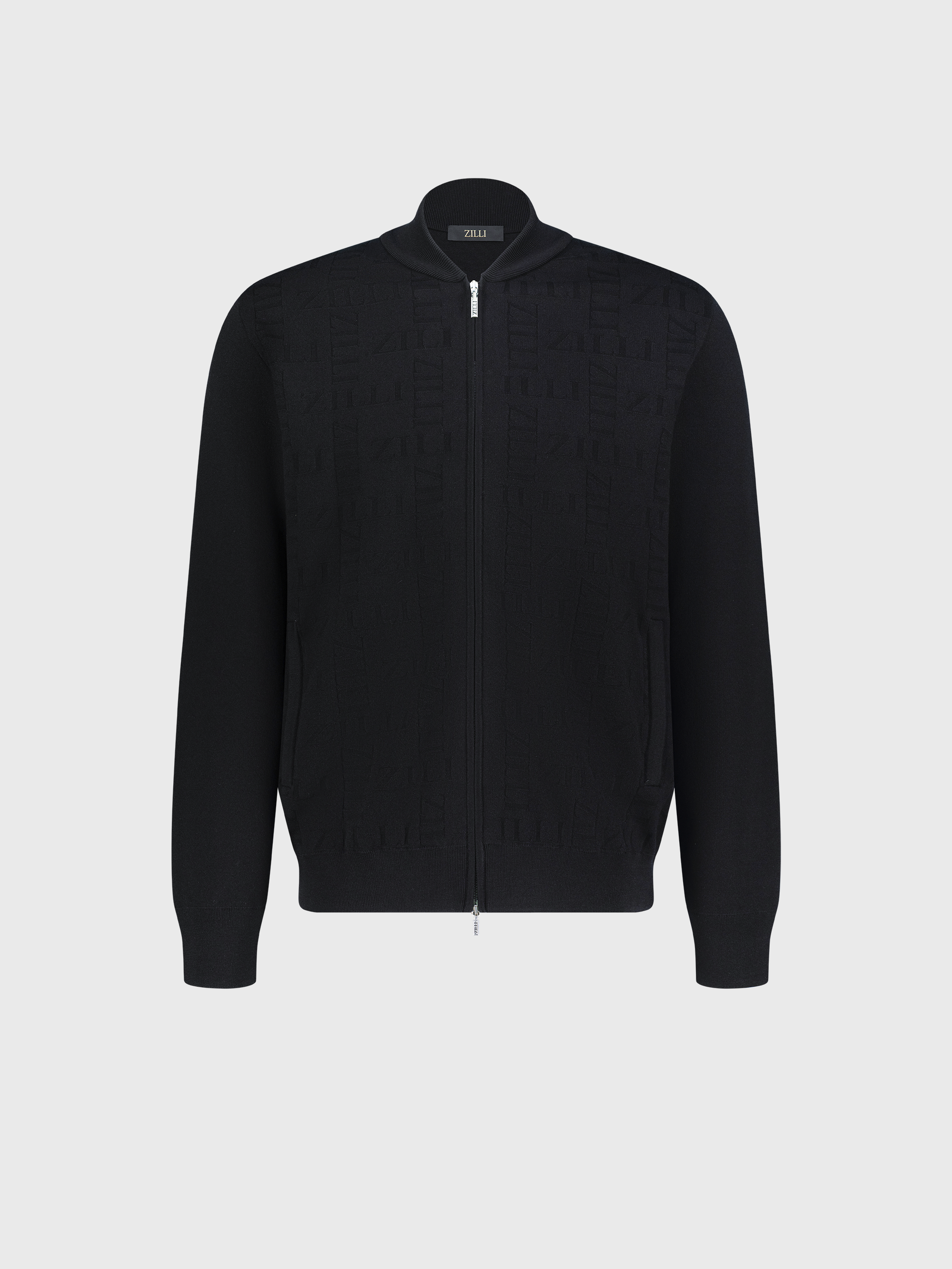 Спортивный костюм на молнии с поперечным рисунком