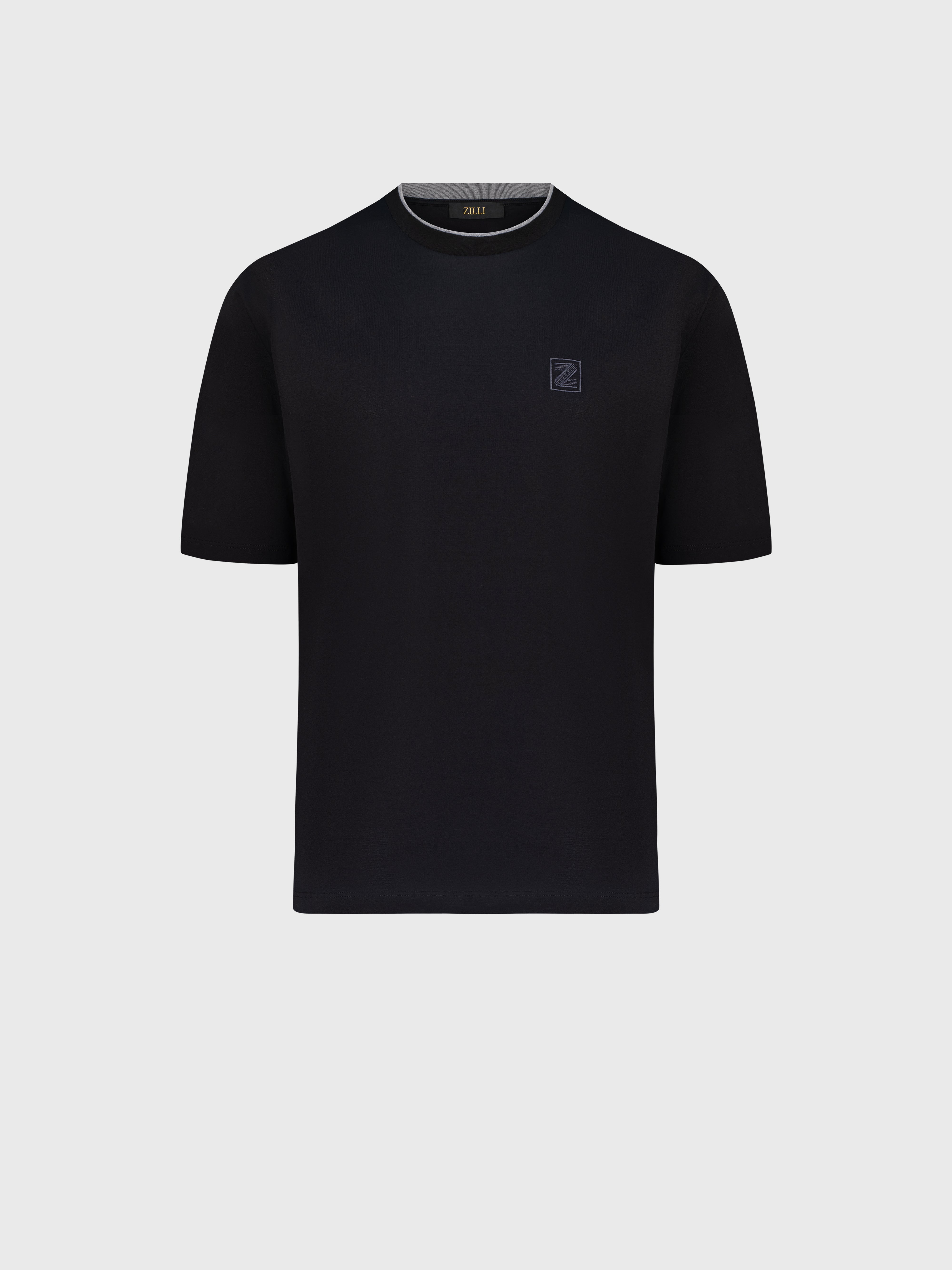 Облегающая футболка черная