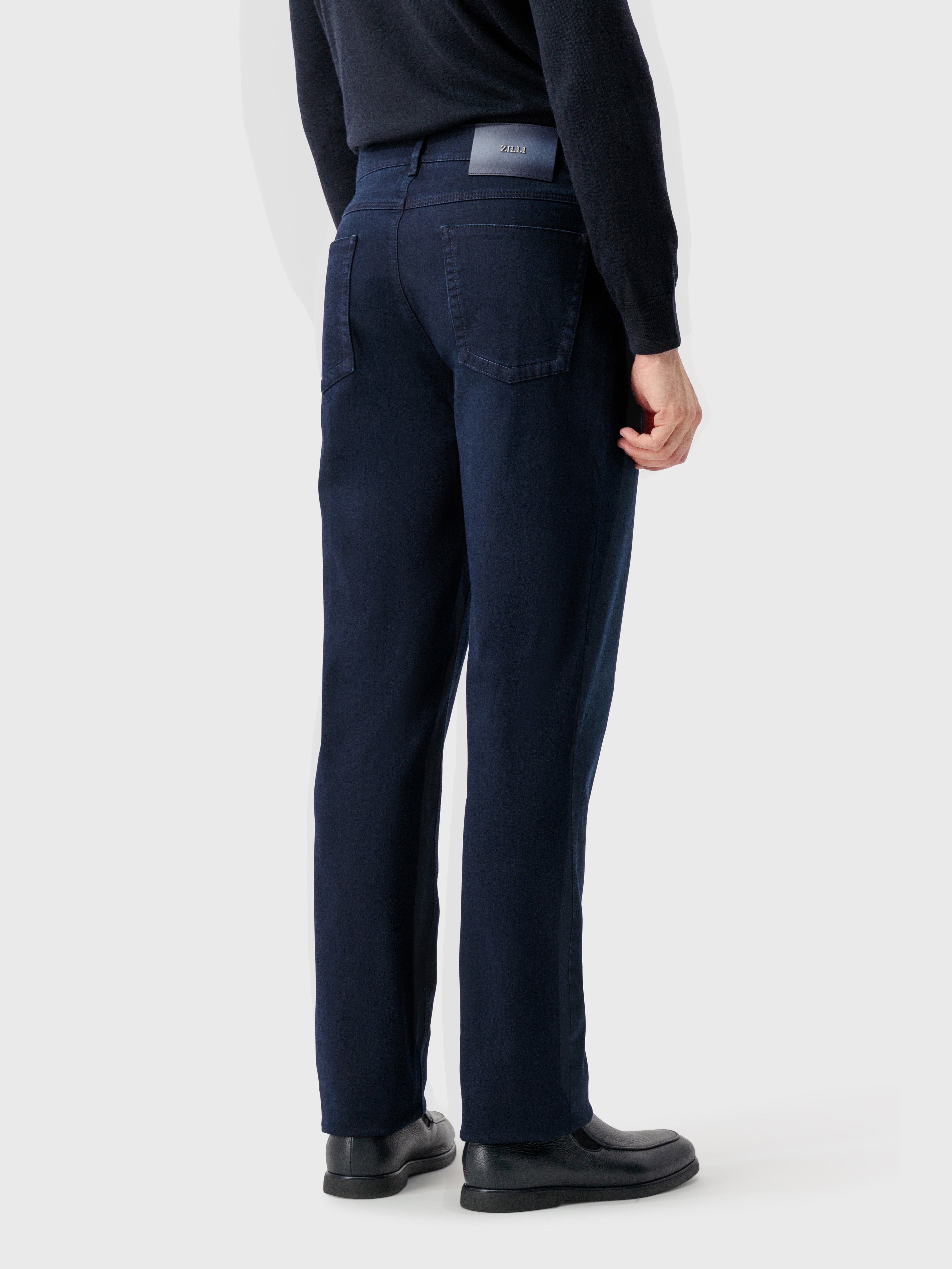 Джинсы синие