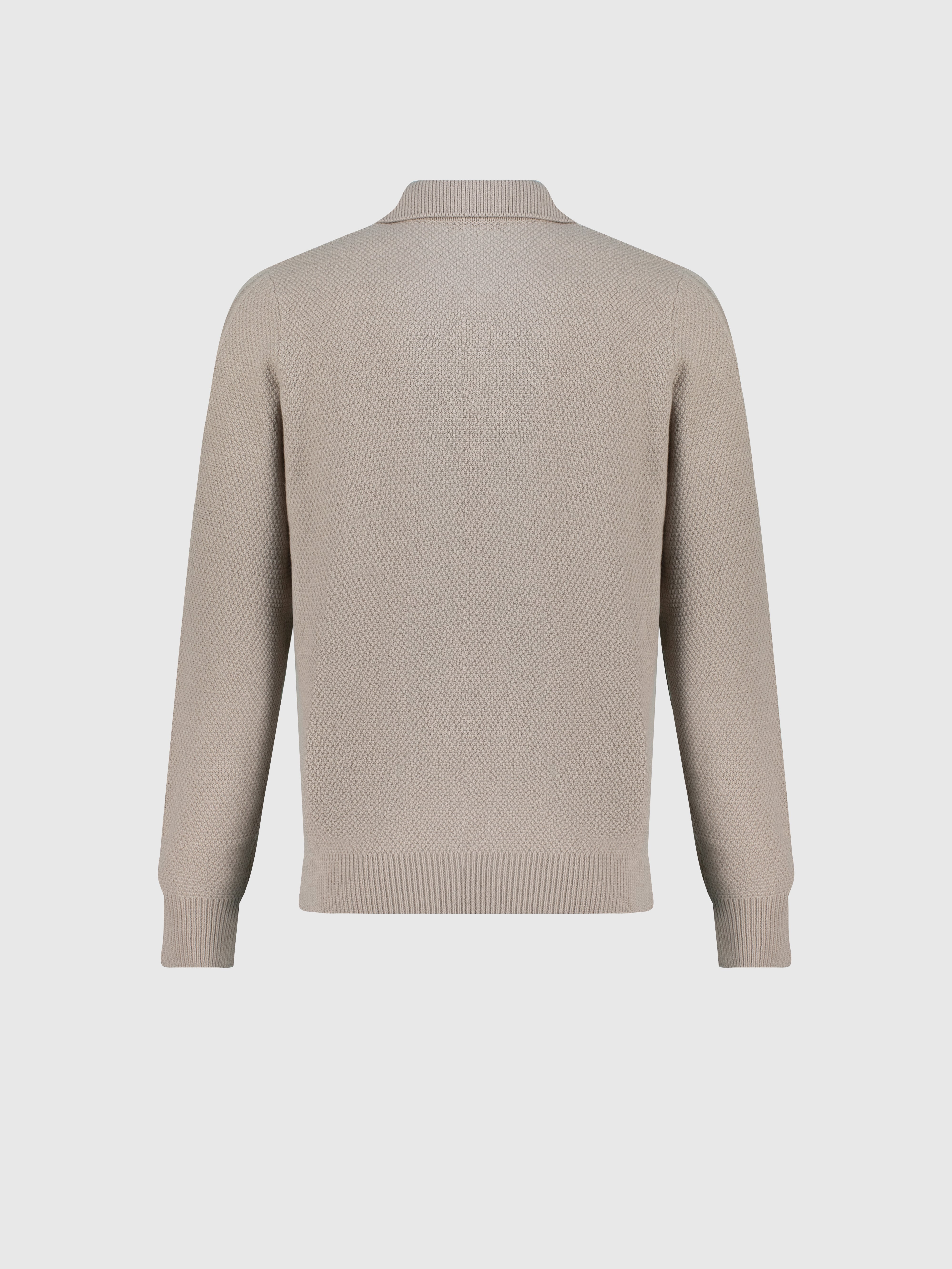 Поло с узором из кабельной вязки Stone