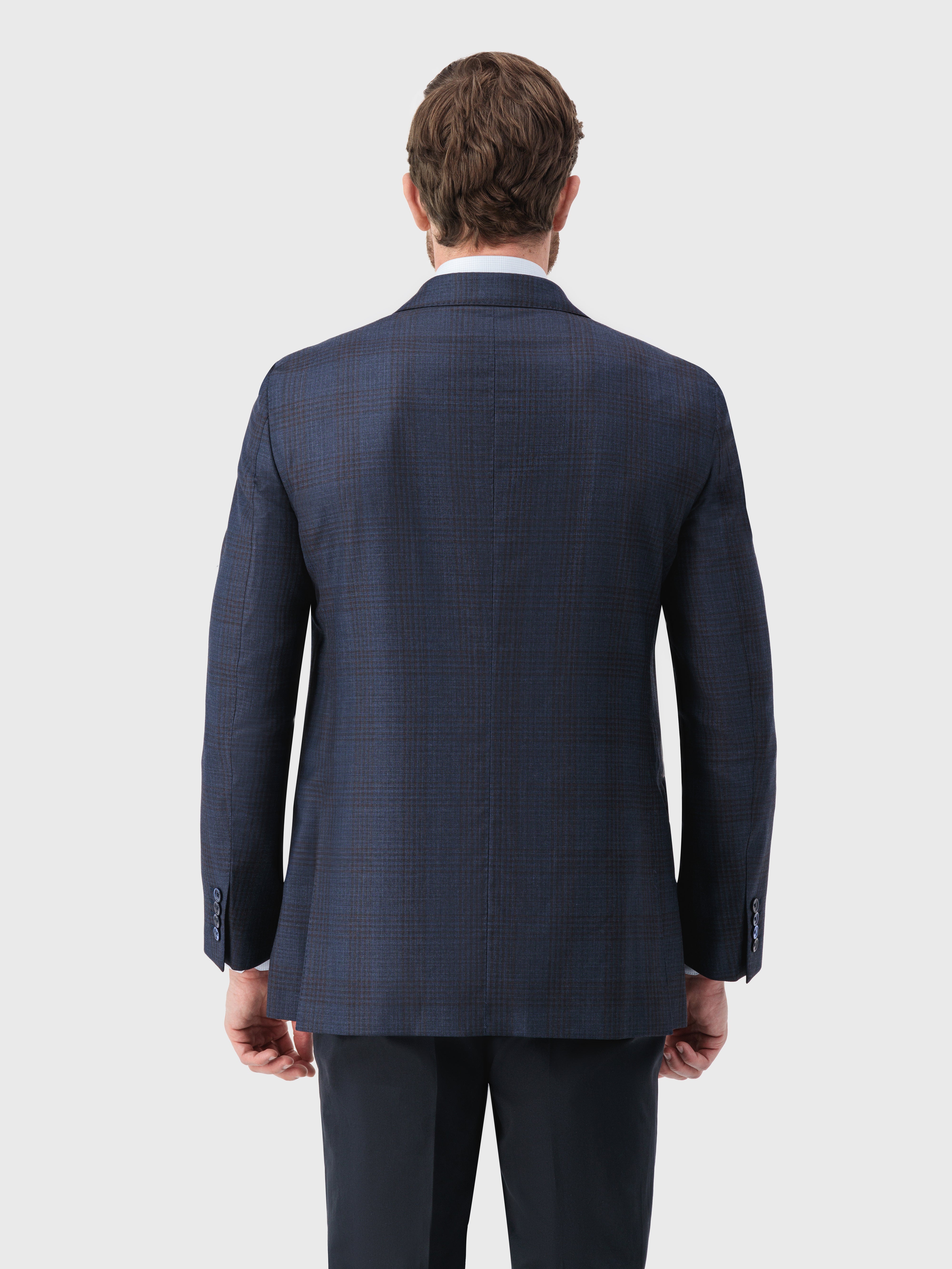 Шерстяной клетчатый блейзер 130-х годов