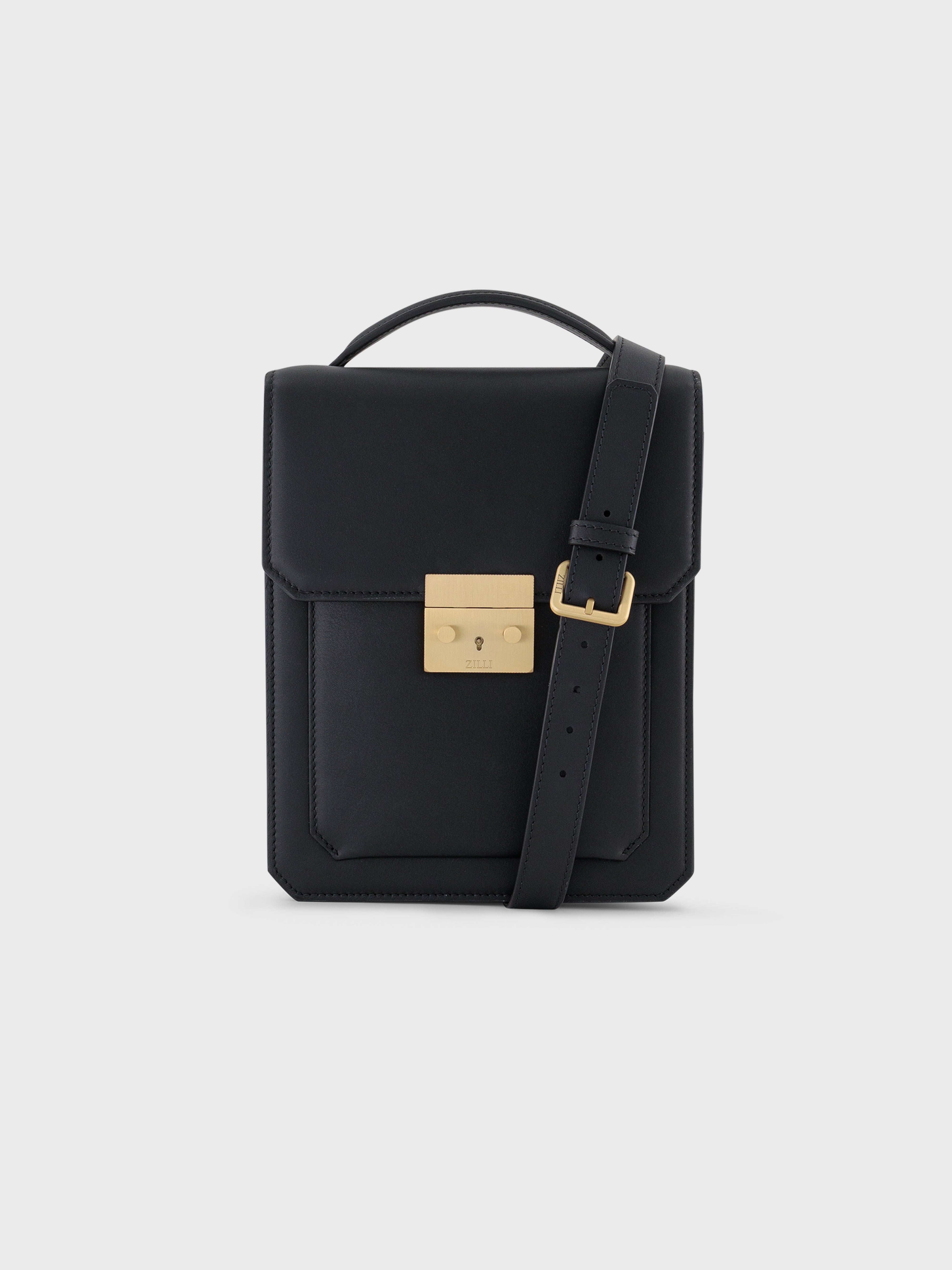 Calfskin Shoulder Bag - Black