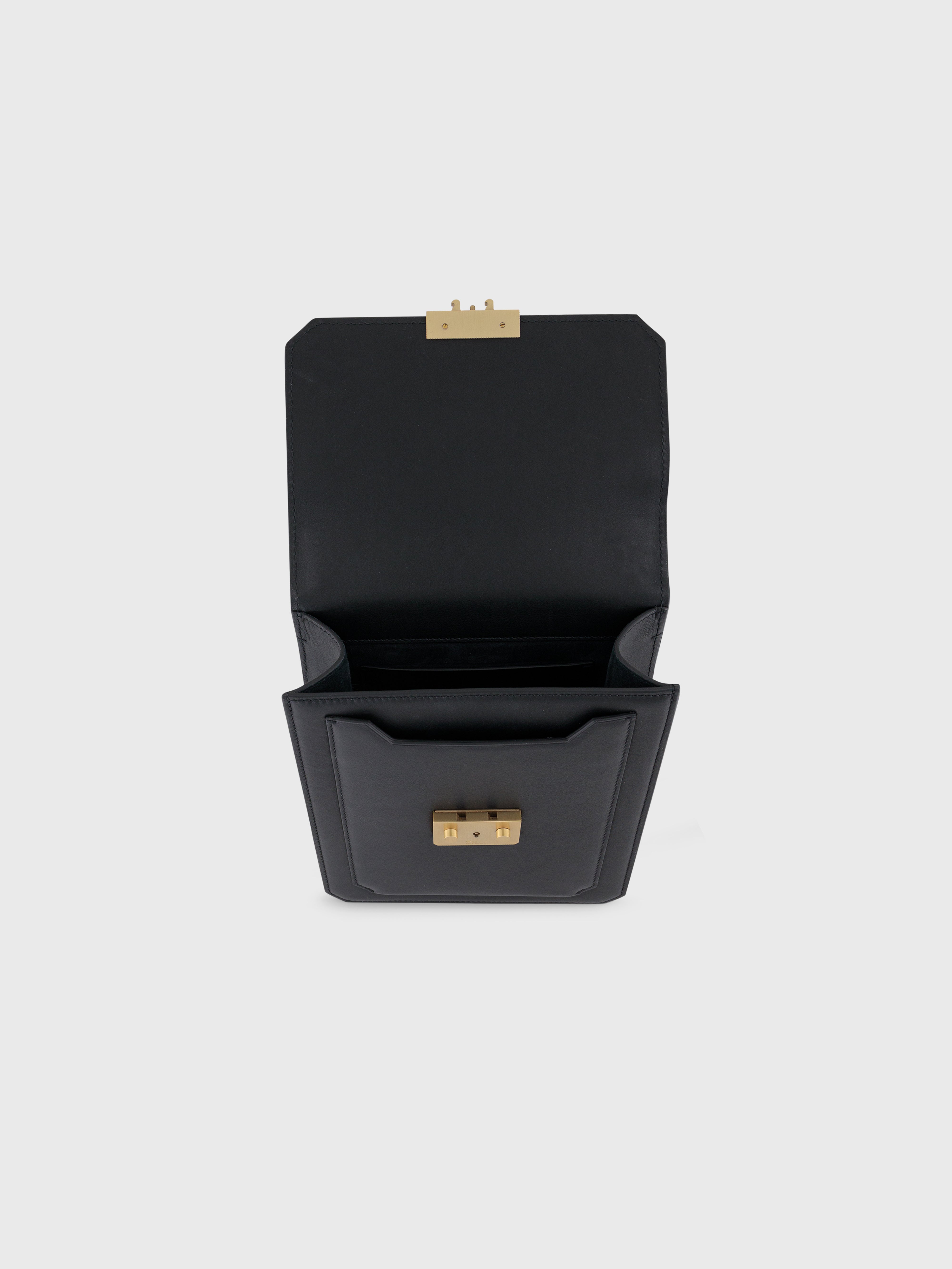 Calfskin Shoulder Bag - Black
