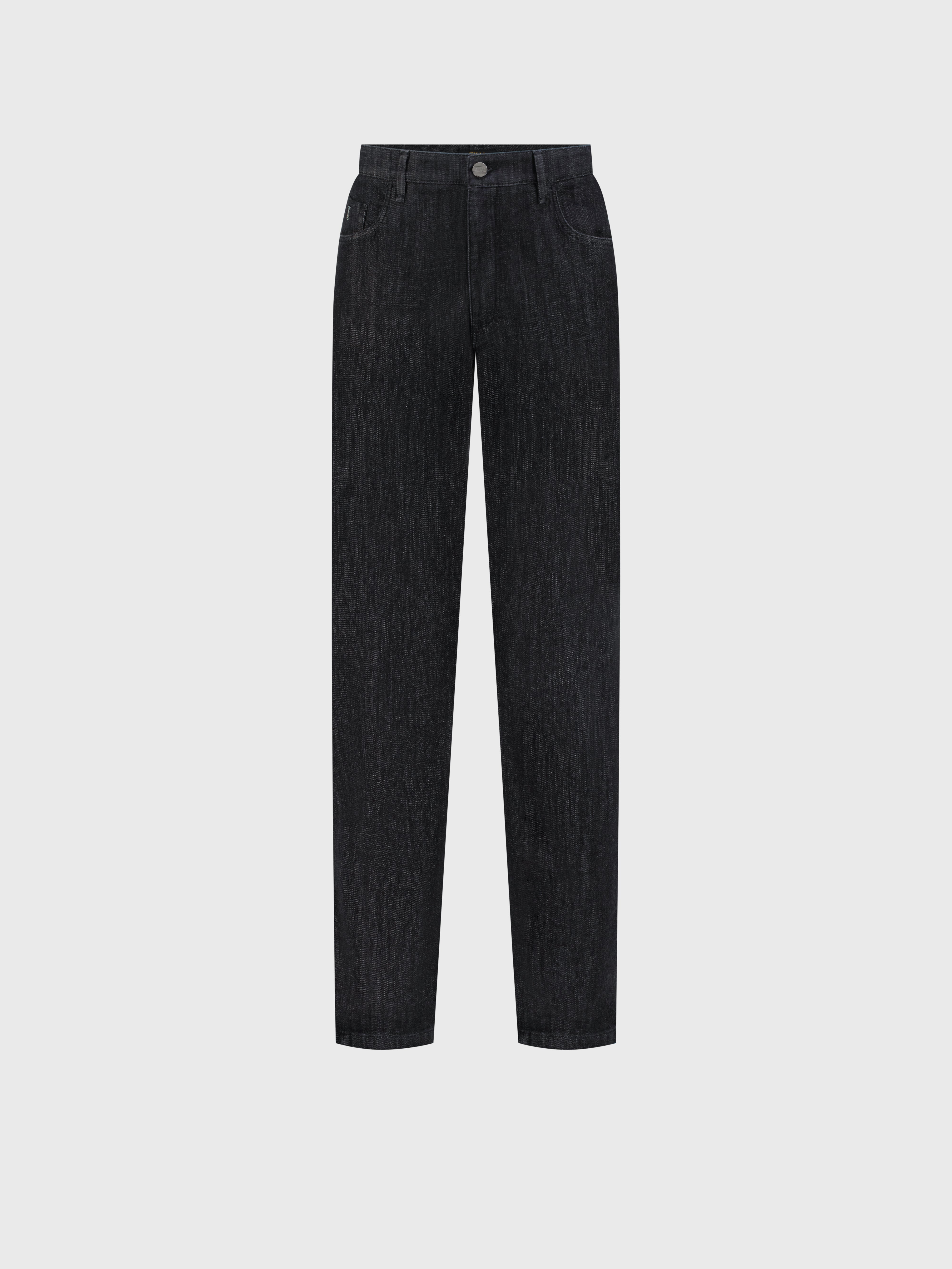 Джинсы из денима черные