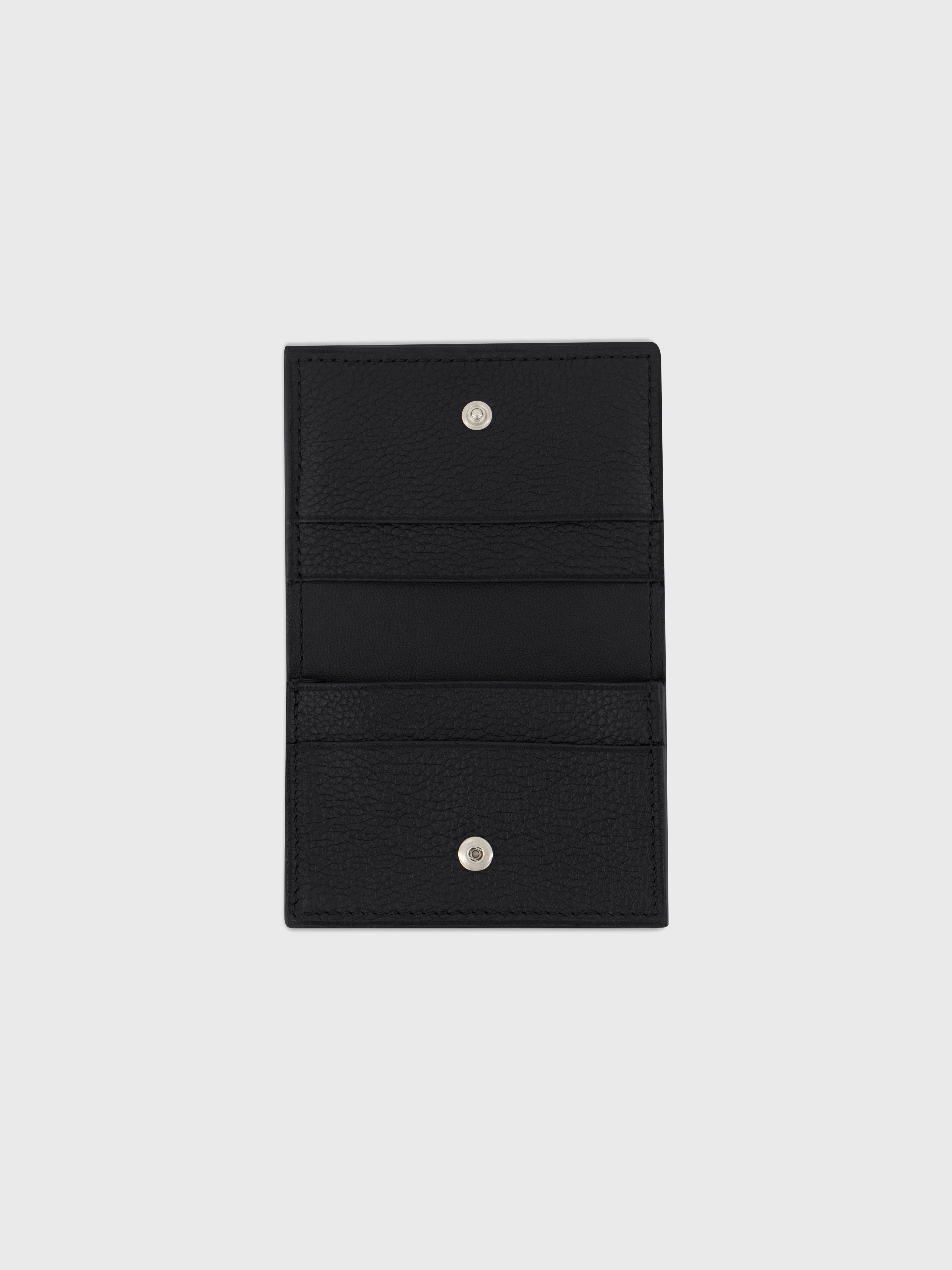 Держатель для карт ZILLI, украшенный фурнитурой - Черный