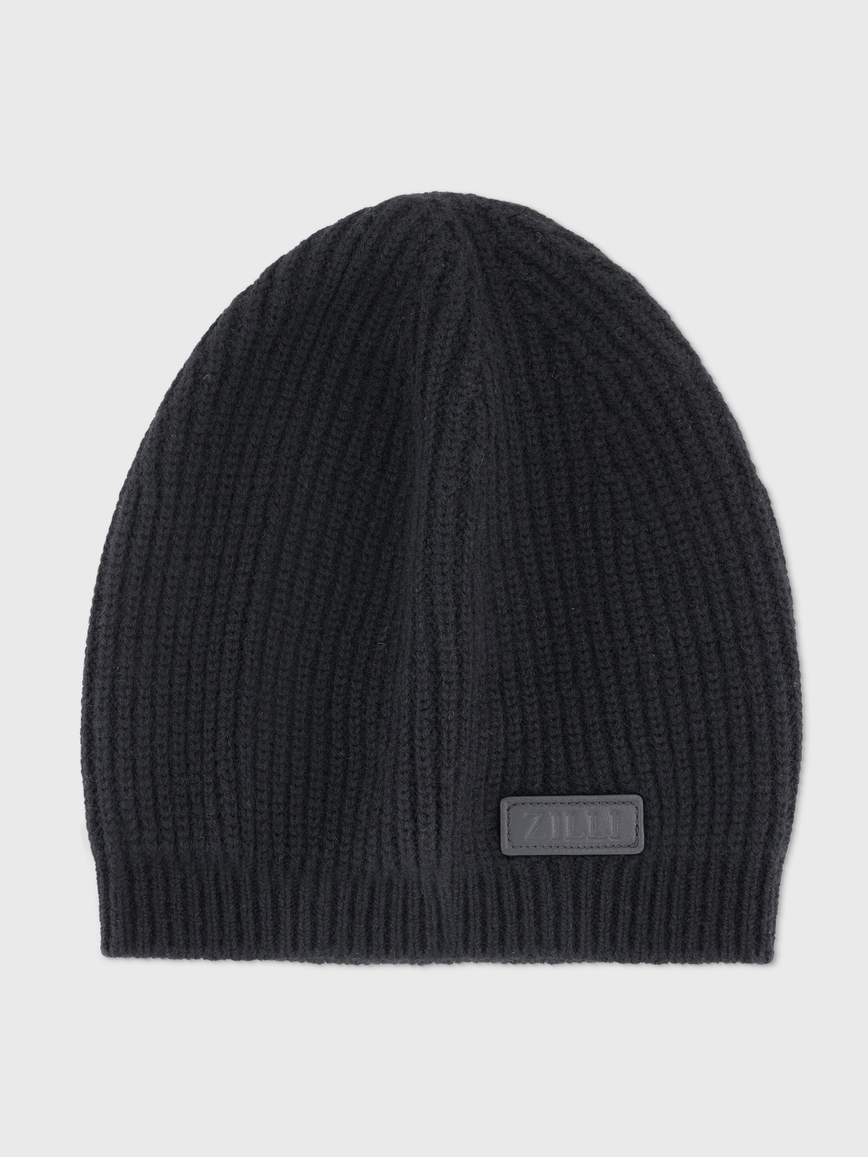 Wool and Cashmere Beanie Black