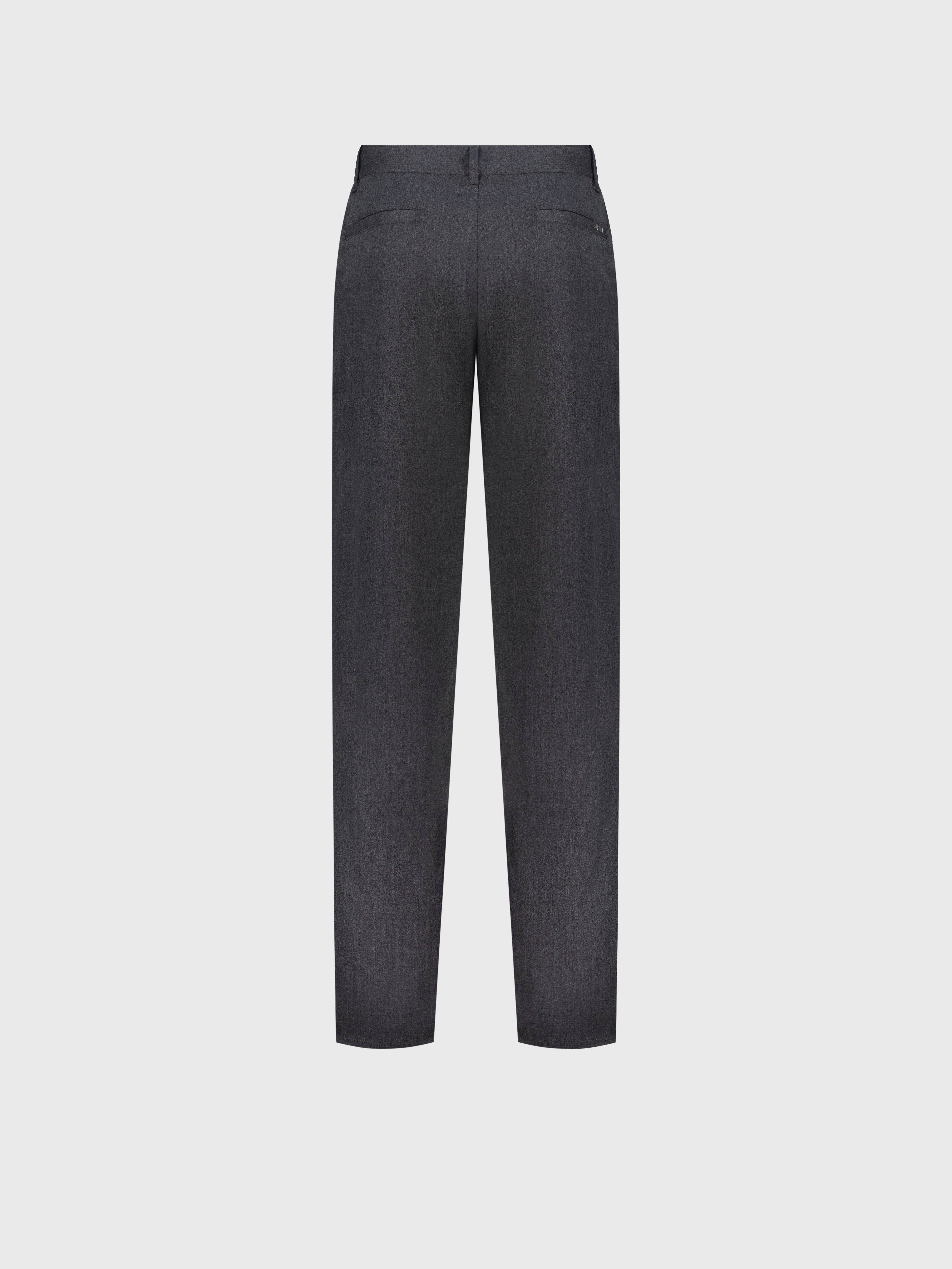 Шерстяные брюки светло-серого цвета