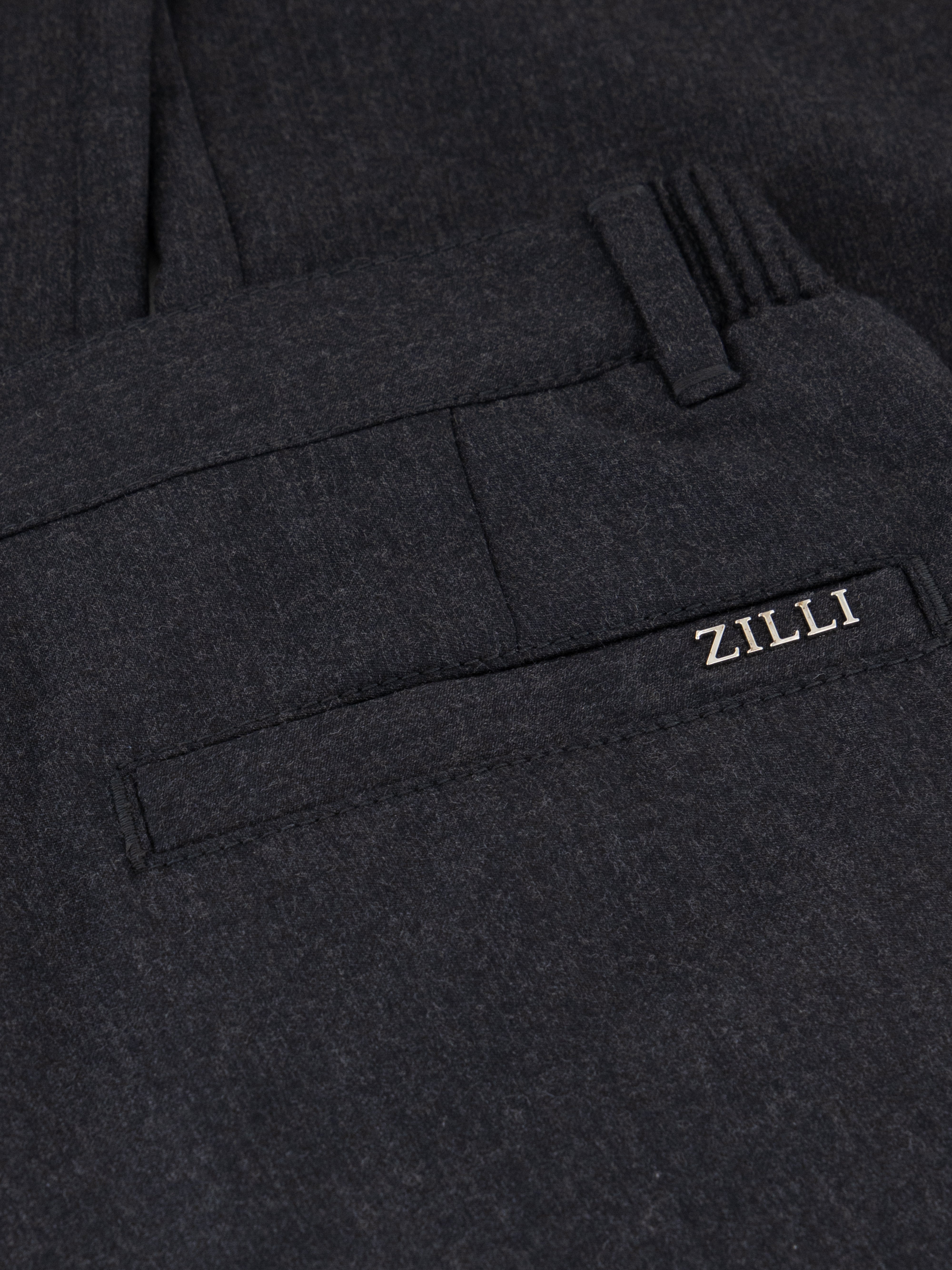 Шерстяные брюки серый антрацит