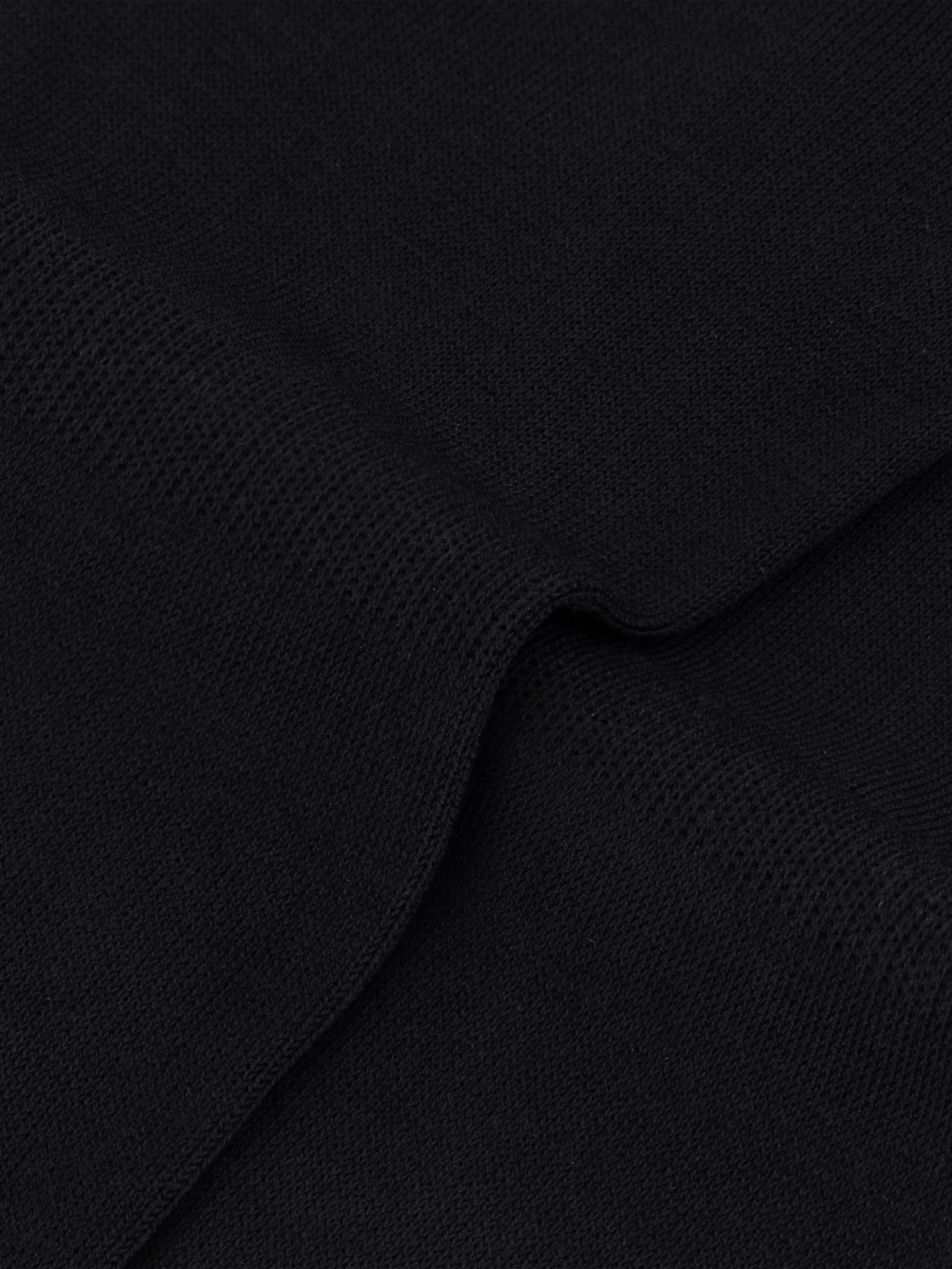 Cotton Blend No-Show Socks - Black