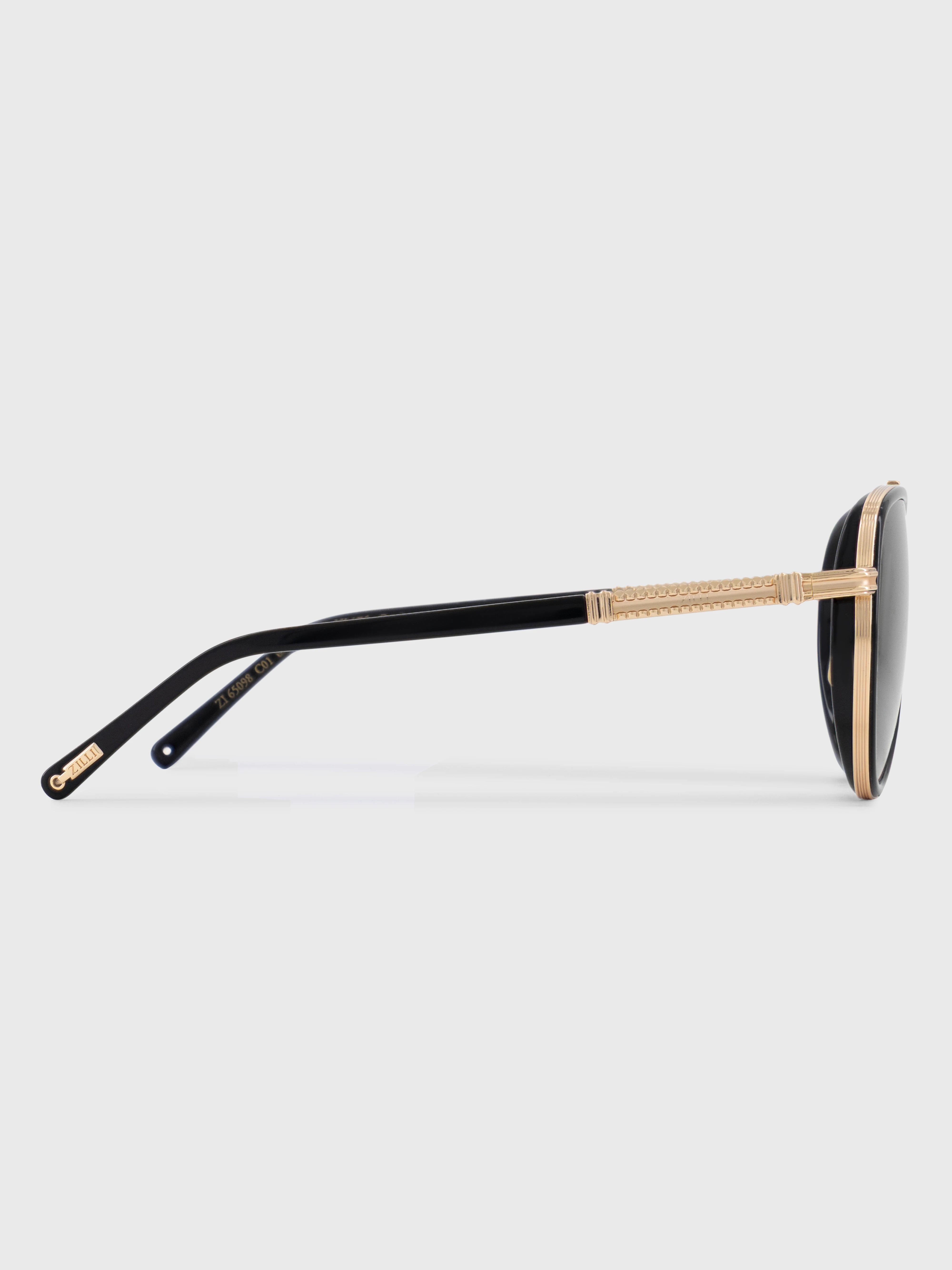 Gradient Aviator Sunglasses - Blue Lenses