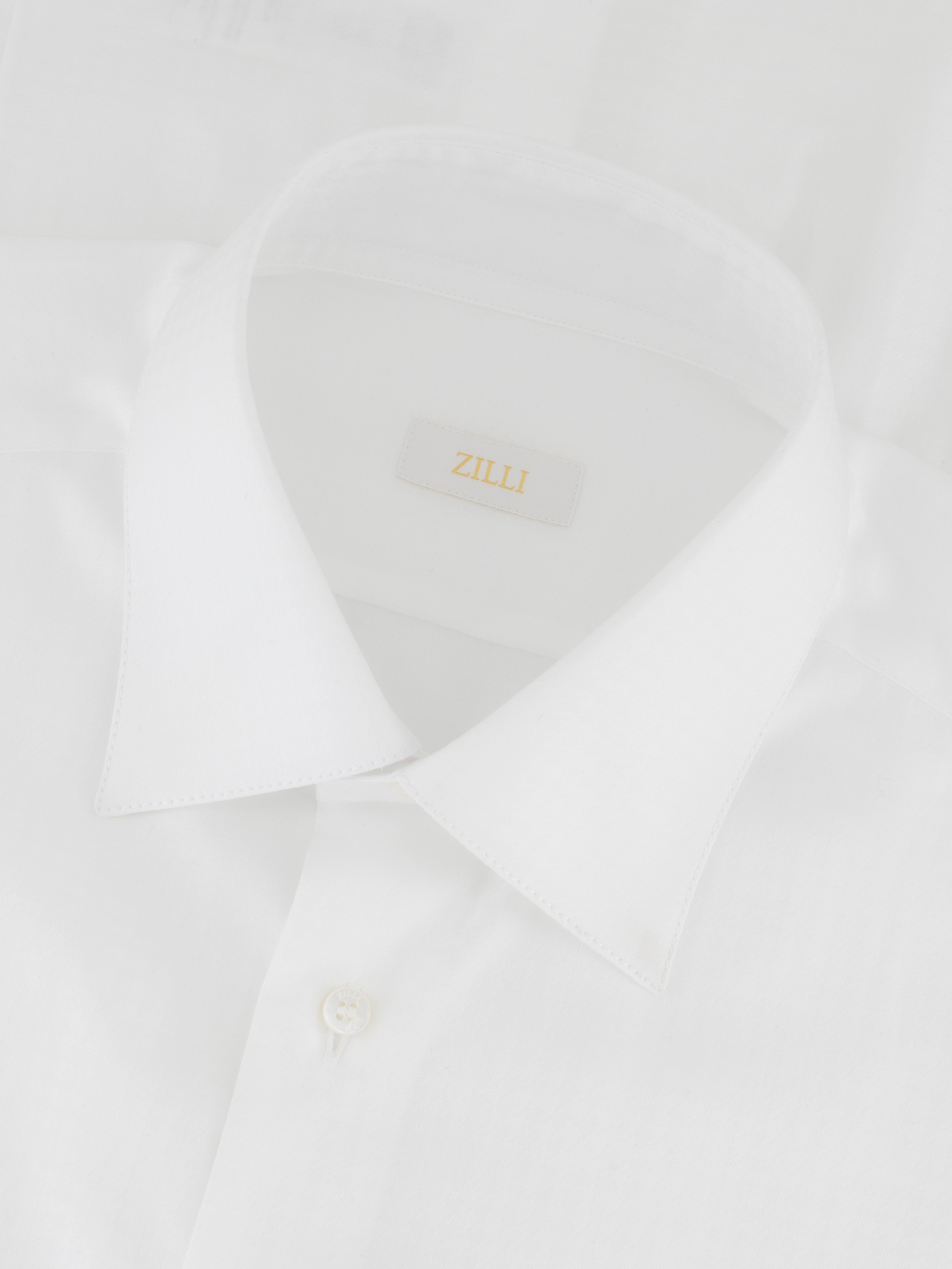 Рубашка с узором "хаундстаут" белая