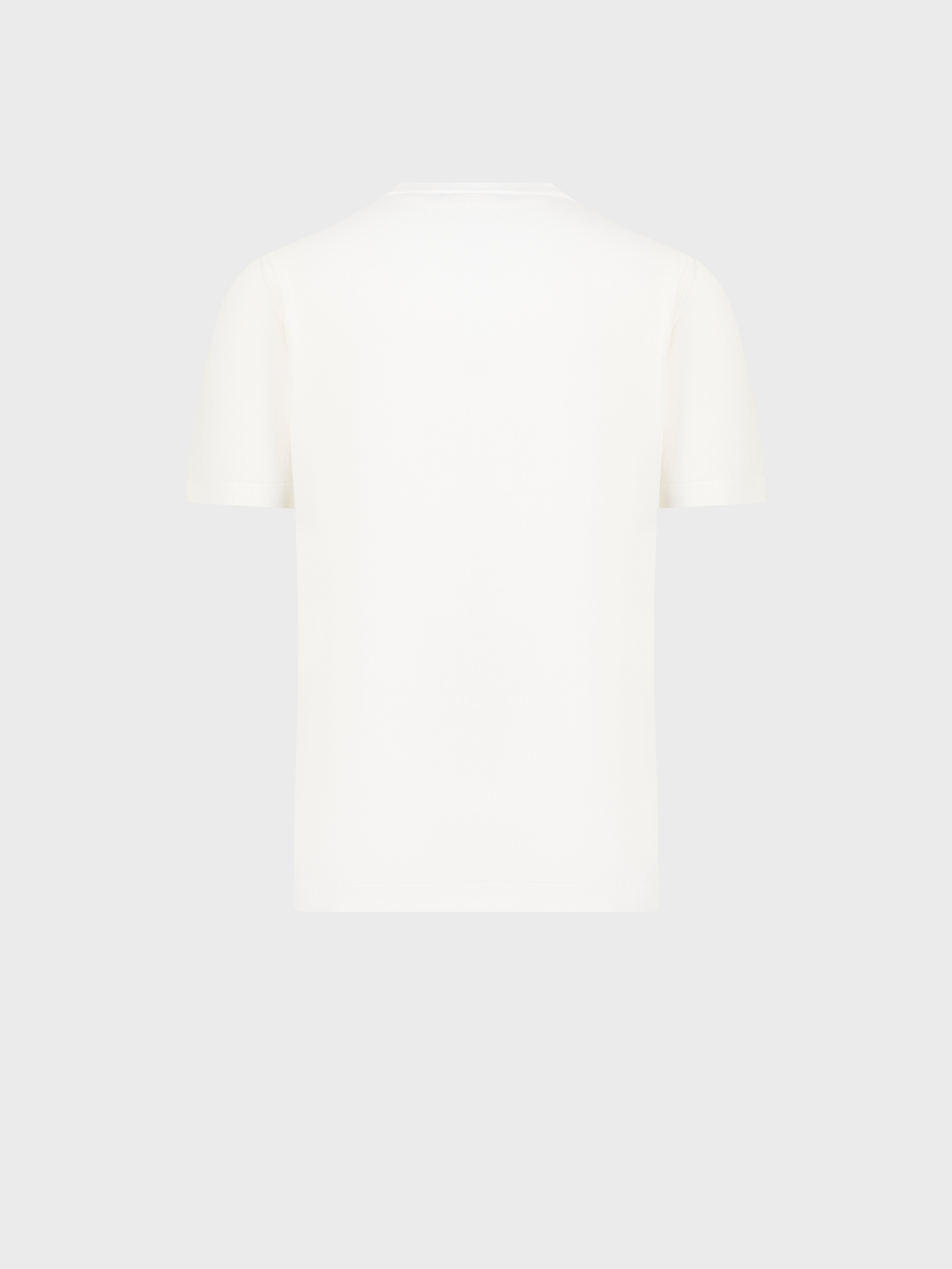 "Big Lion" Piquet Cotton Shirt - Natural White