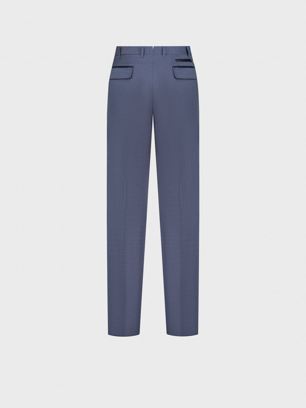 Wool Trousers - Pale Blue Onyx