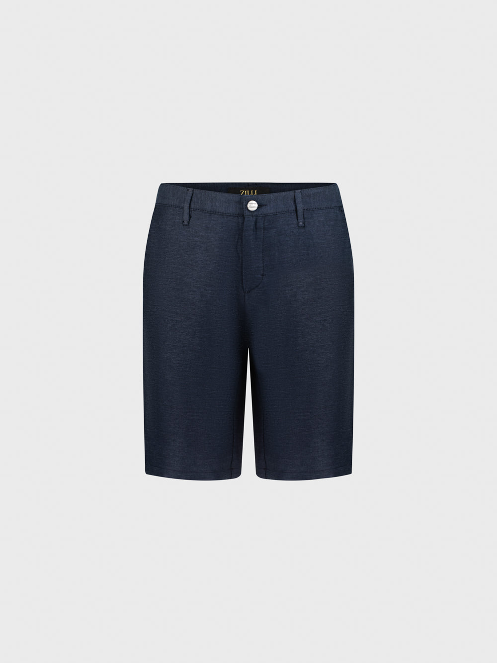 Linen Bermuda Shorts - Blue Navy
