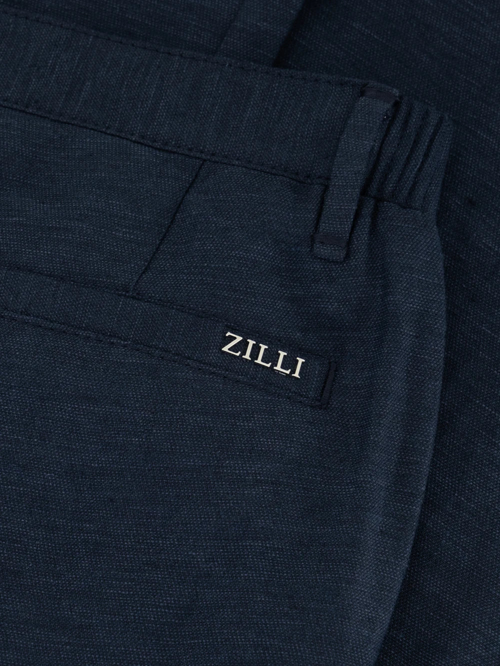 Linen Bermuda Shorts - Blue Navy