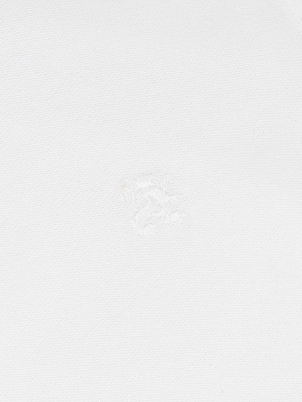 "ZILLI Club Lion" Embroidery Cotton Shirt - White