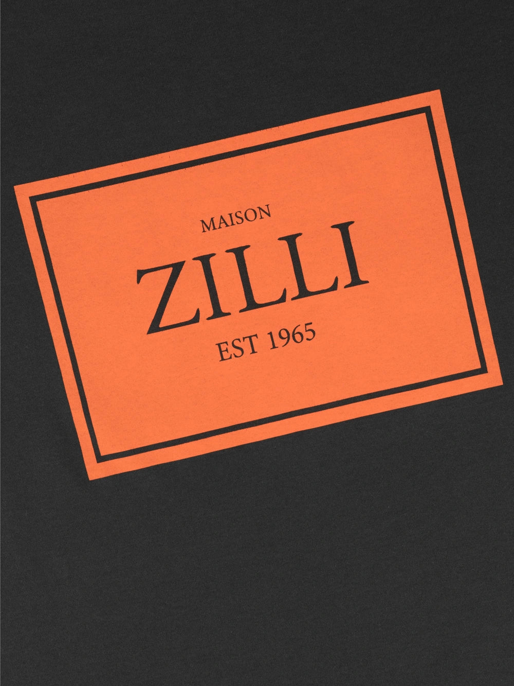 Хлопковая рубашка с вышивкой "Maison ZILLI EST 1965" - глубокий военный
