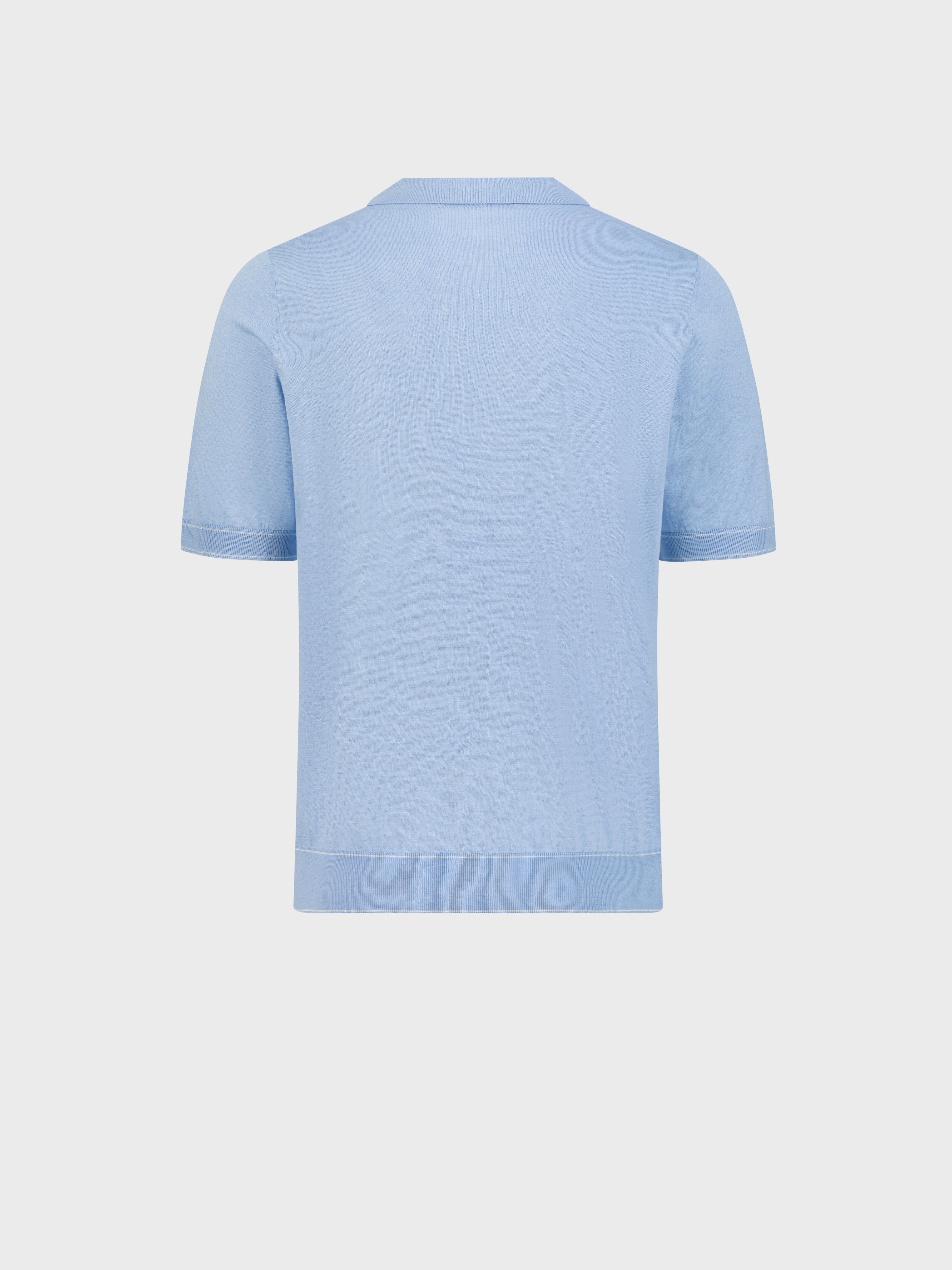 Трикотажное поло из шелка и хлопка "Shaded Argyle" - Оксфордский синий