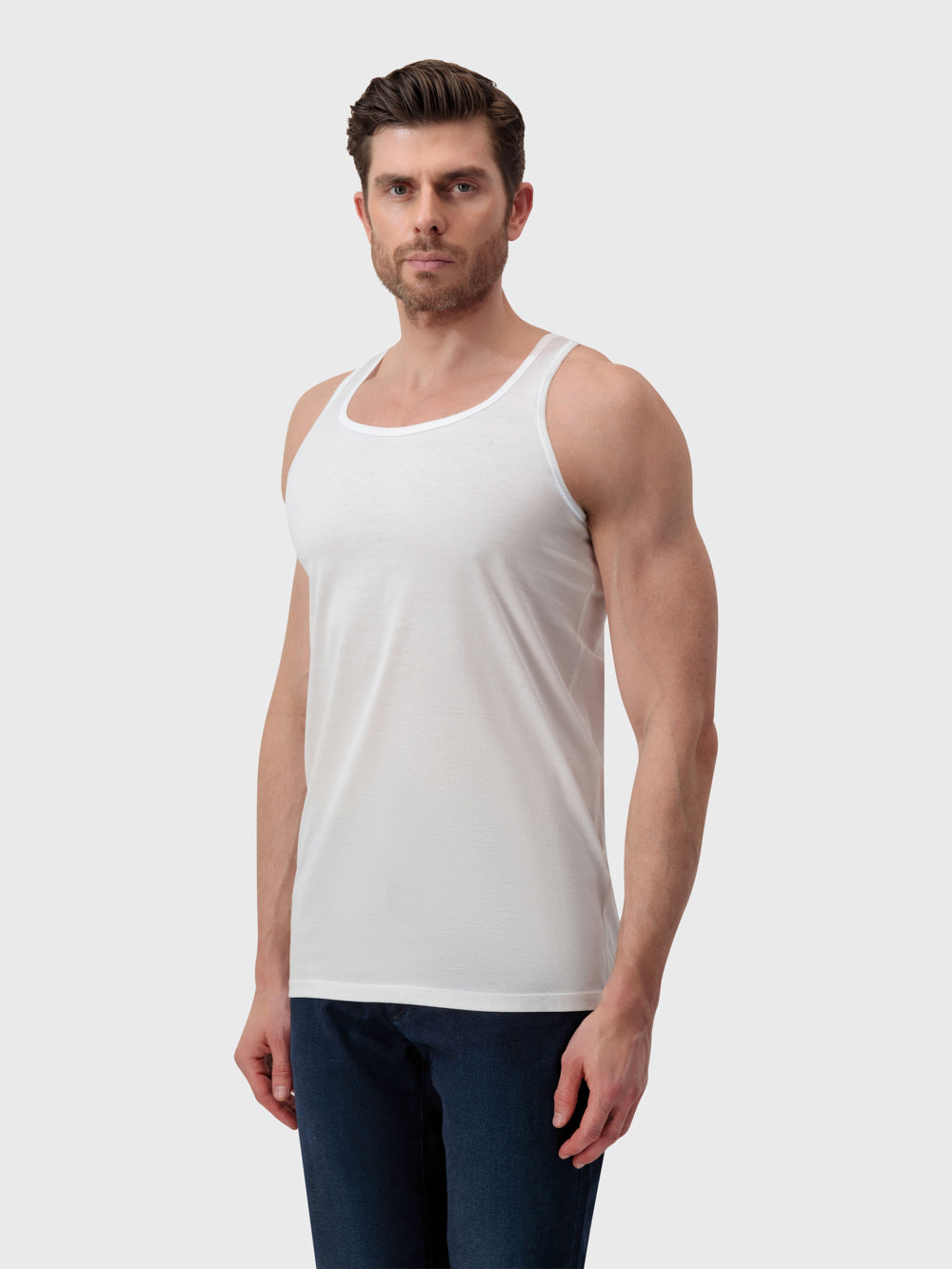 Pure Cotton Essential Tank Top - White