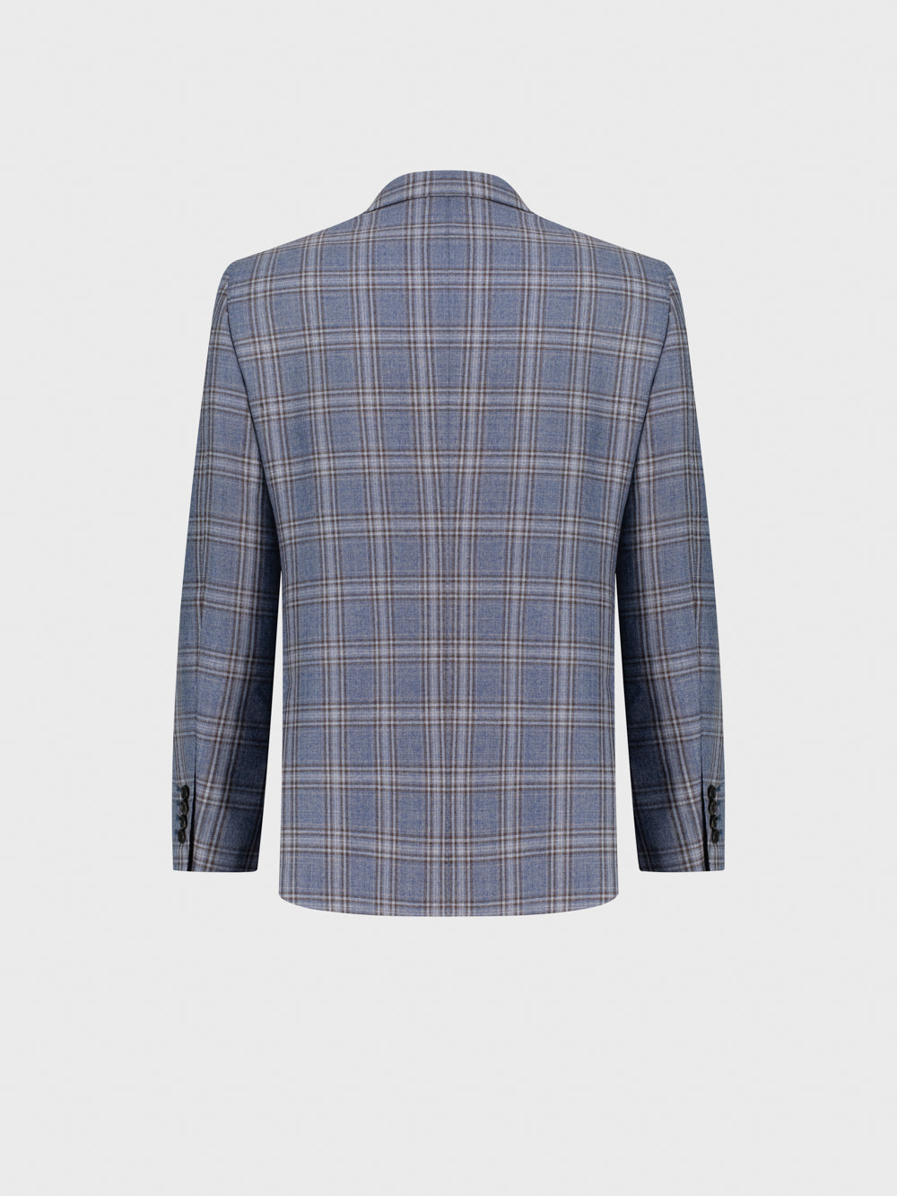 Formal Wool Whole Line Blazer - Pale Blue Onyx
